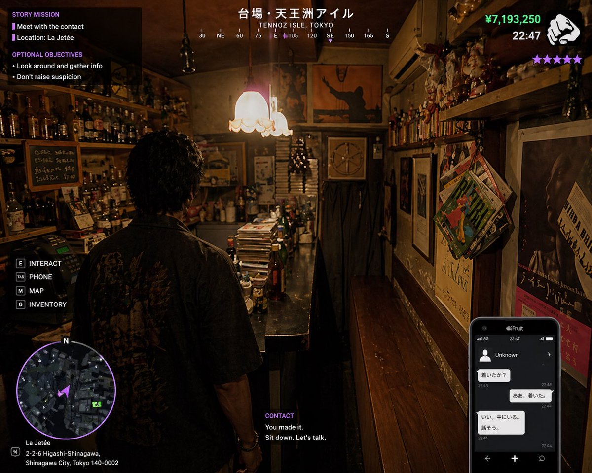 GTA6风格东京新宿酒吧场景