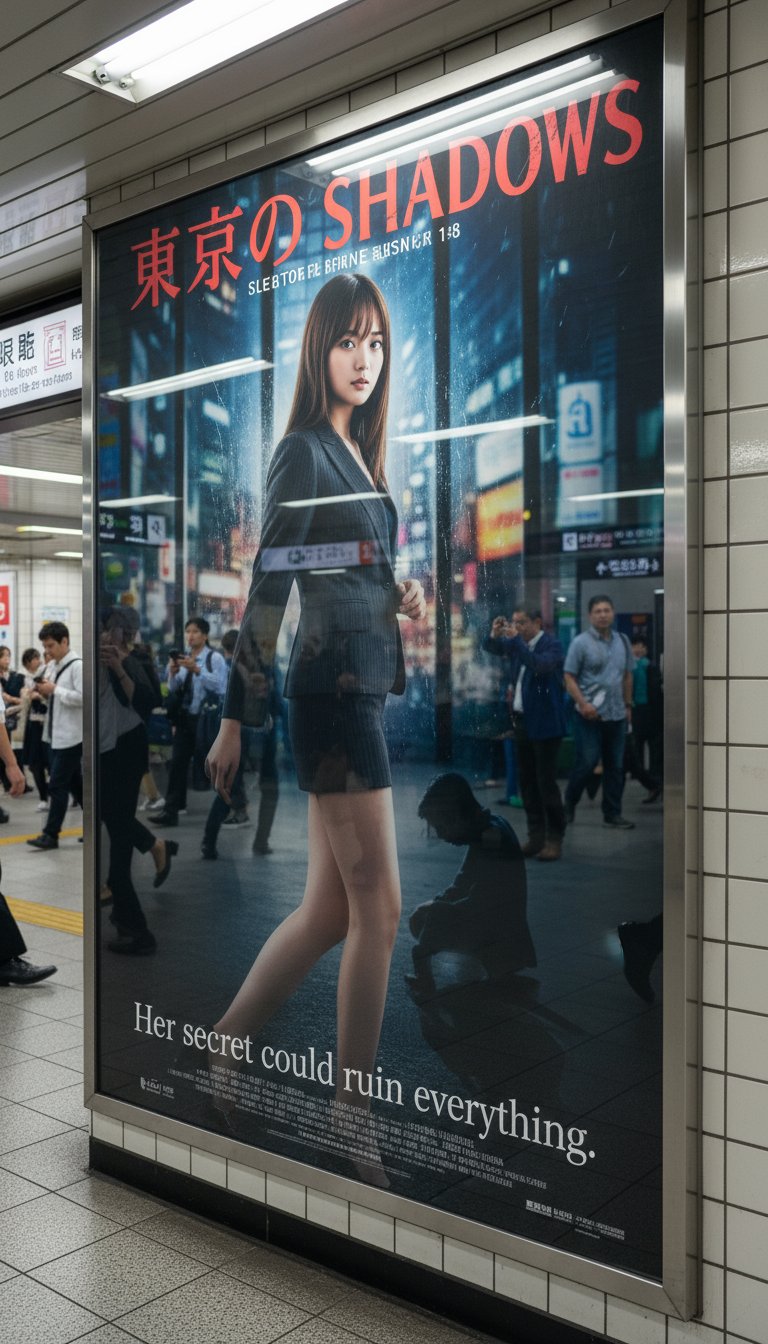 使用Nano Banana制作电影海报与地铁站地下风景