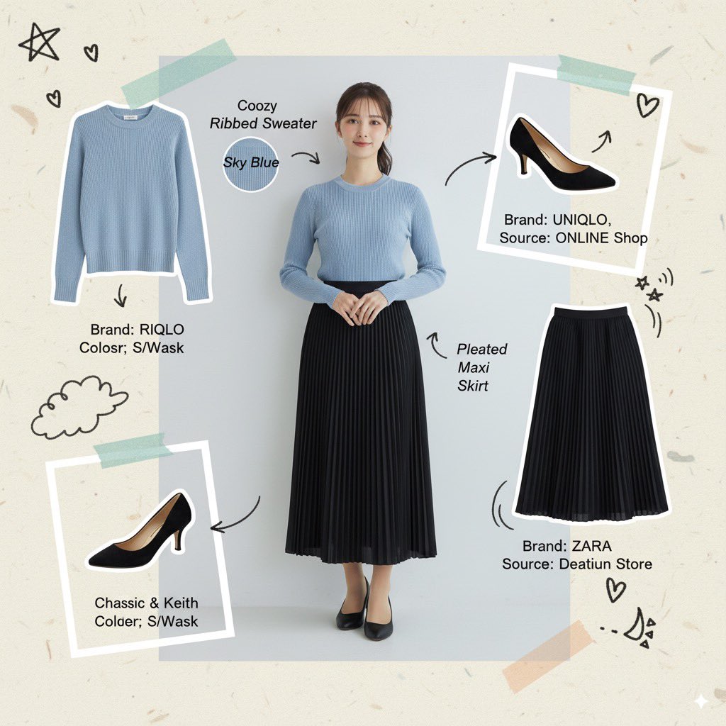 时尚灵感板拼贴