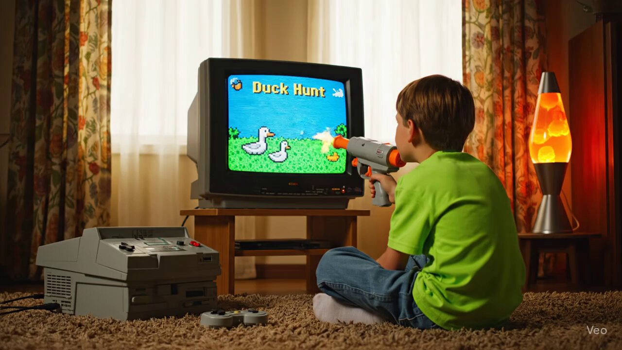 谁玩过这款《Duck Hunt》游戏？