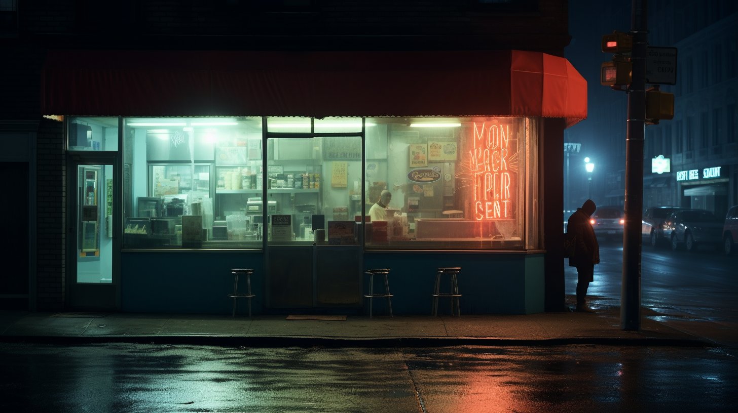 纽约深夜的熟食店电影海报