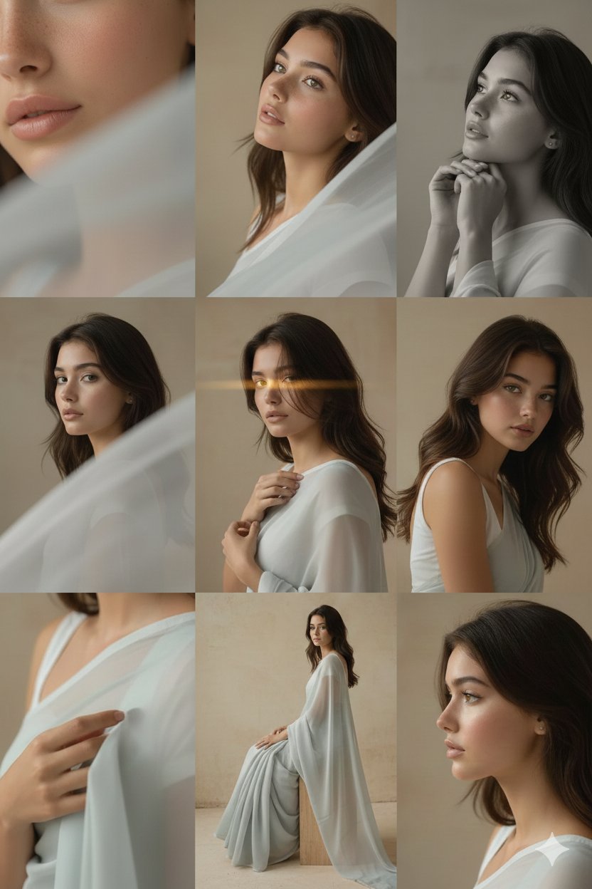 自拍变杂志写真：轻松打造3x3网格美照