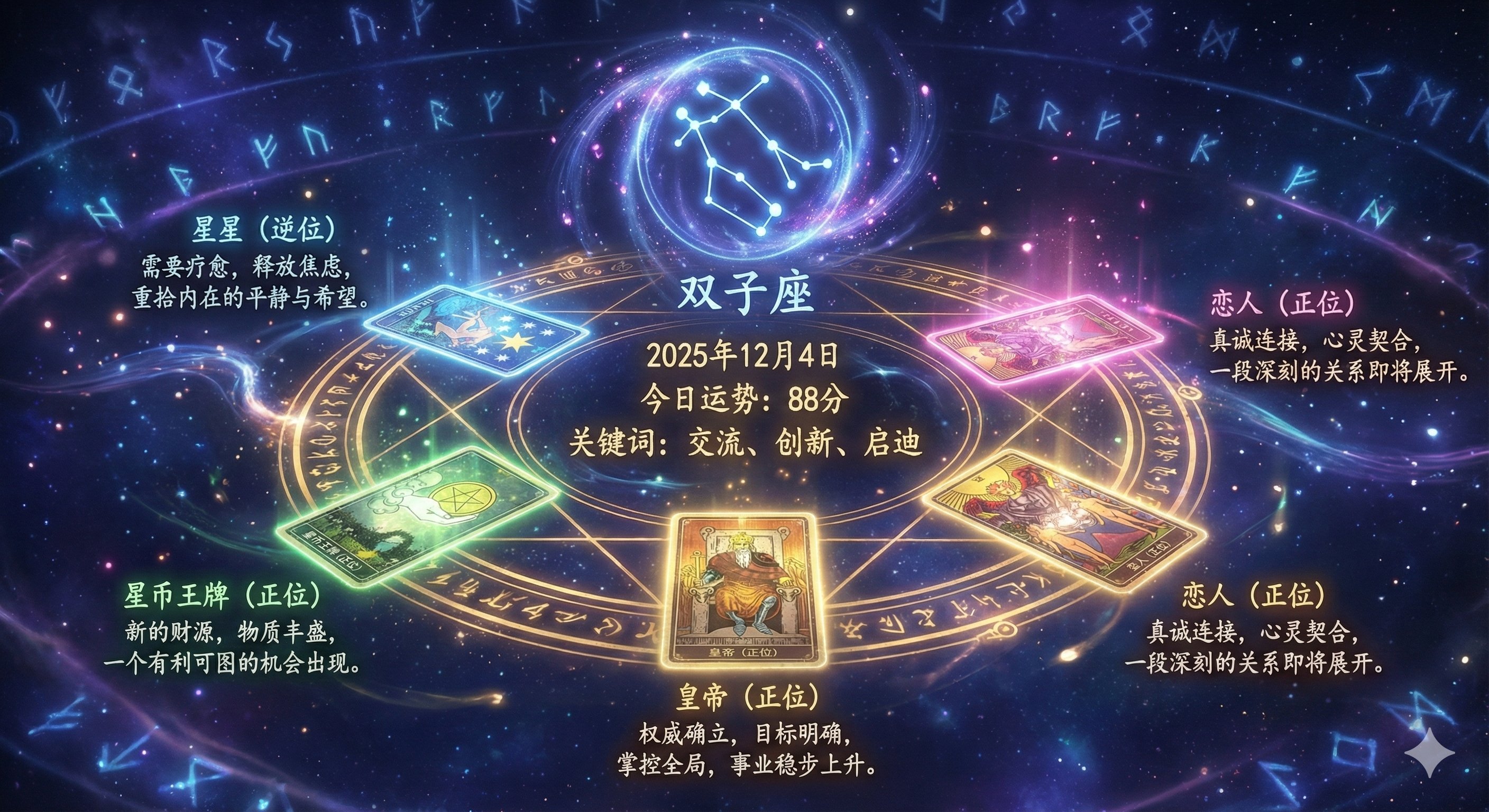 AI测运势：魔法视觉塔罗牌占卜