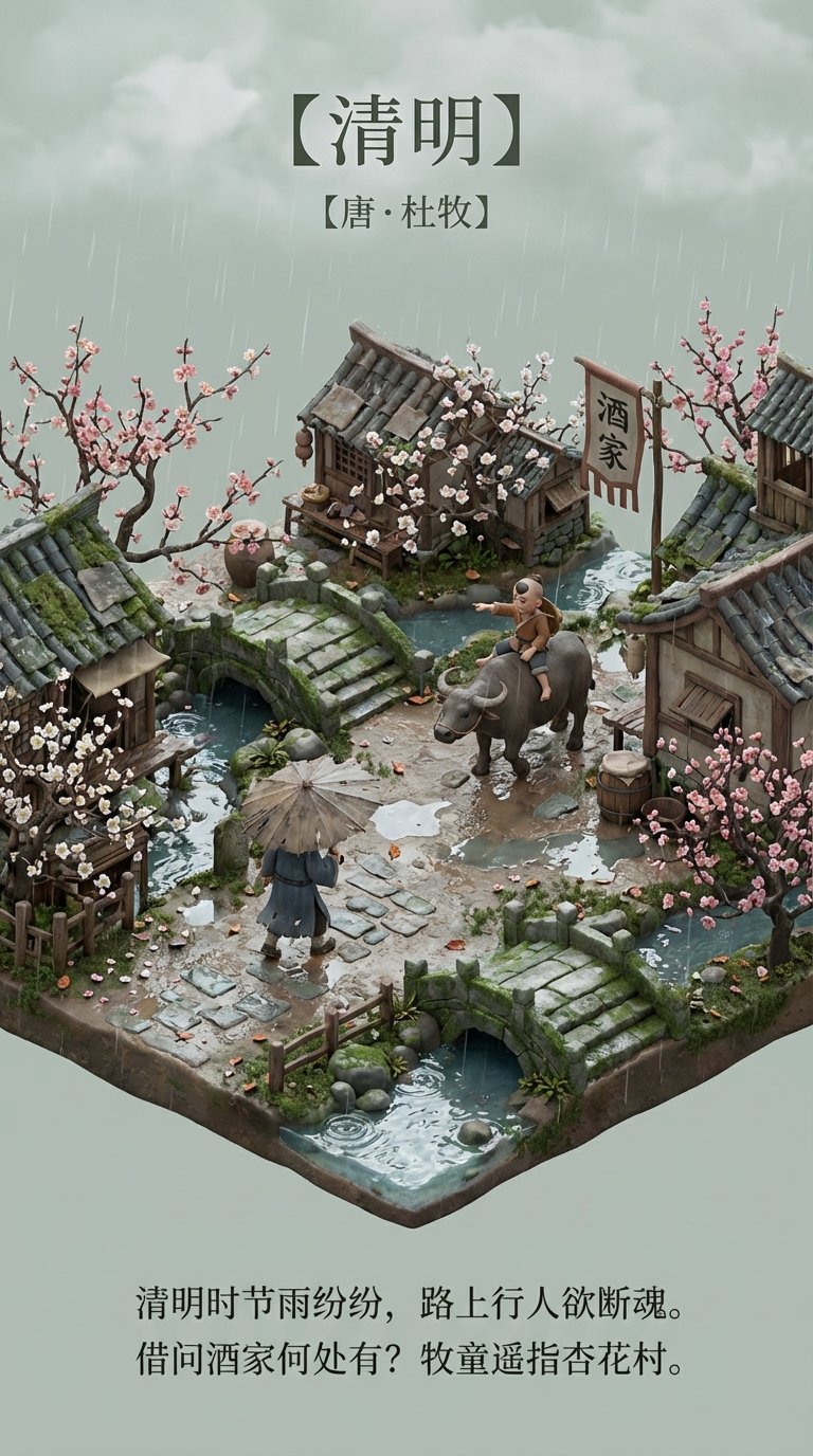 Gemini修改的古诗词版本，效果惊人！