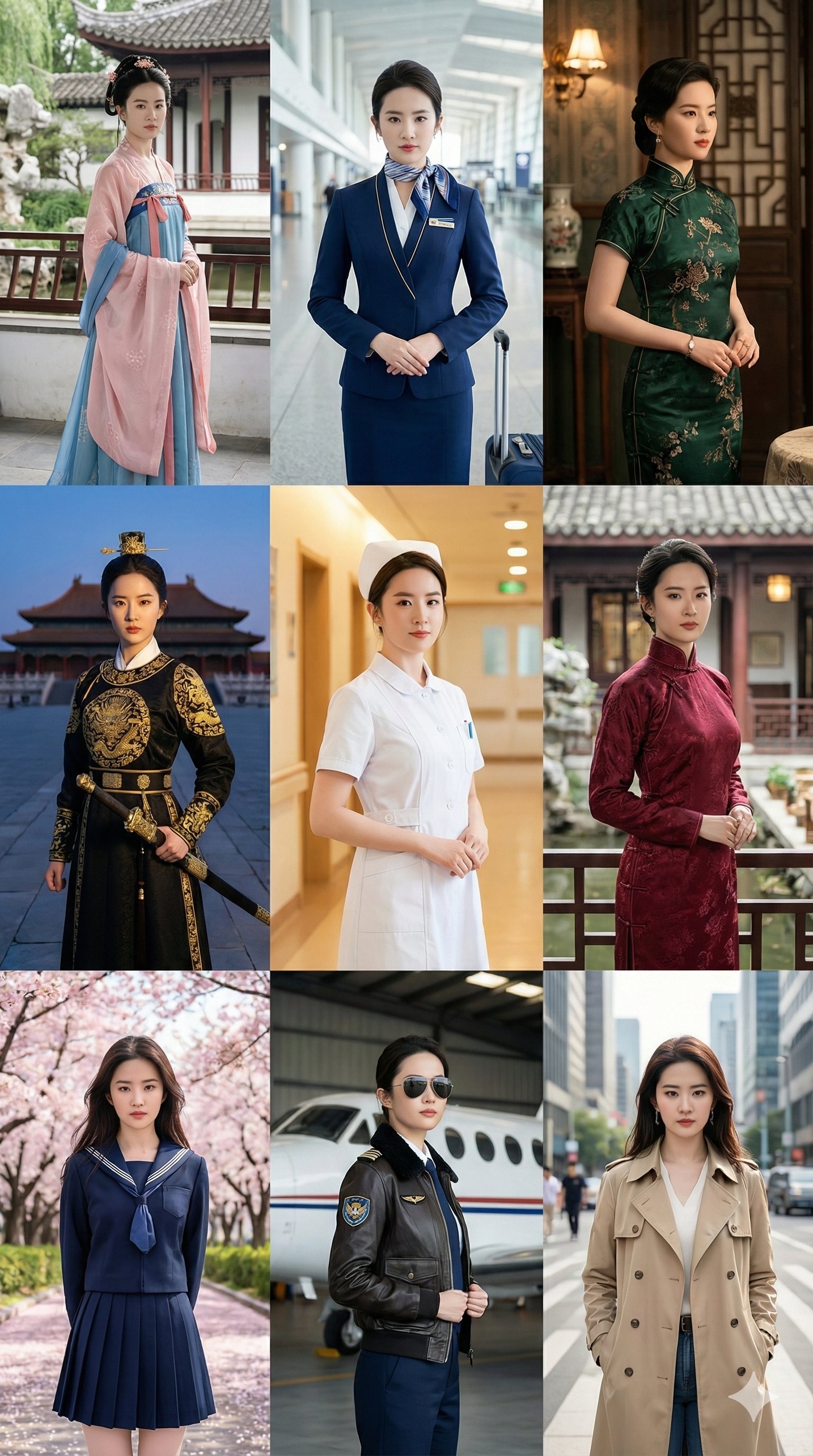 我菲百变造型展示