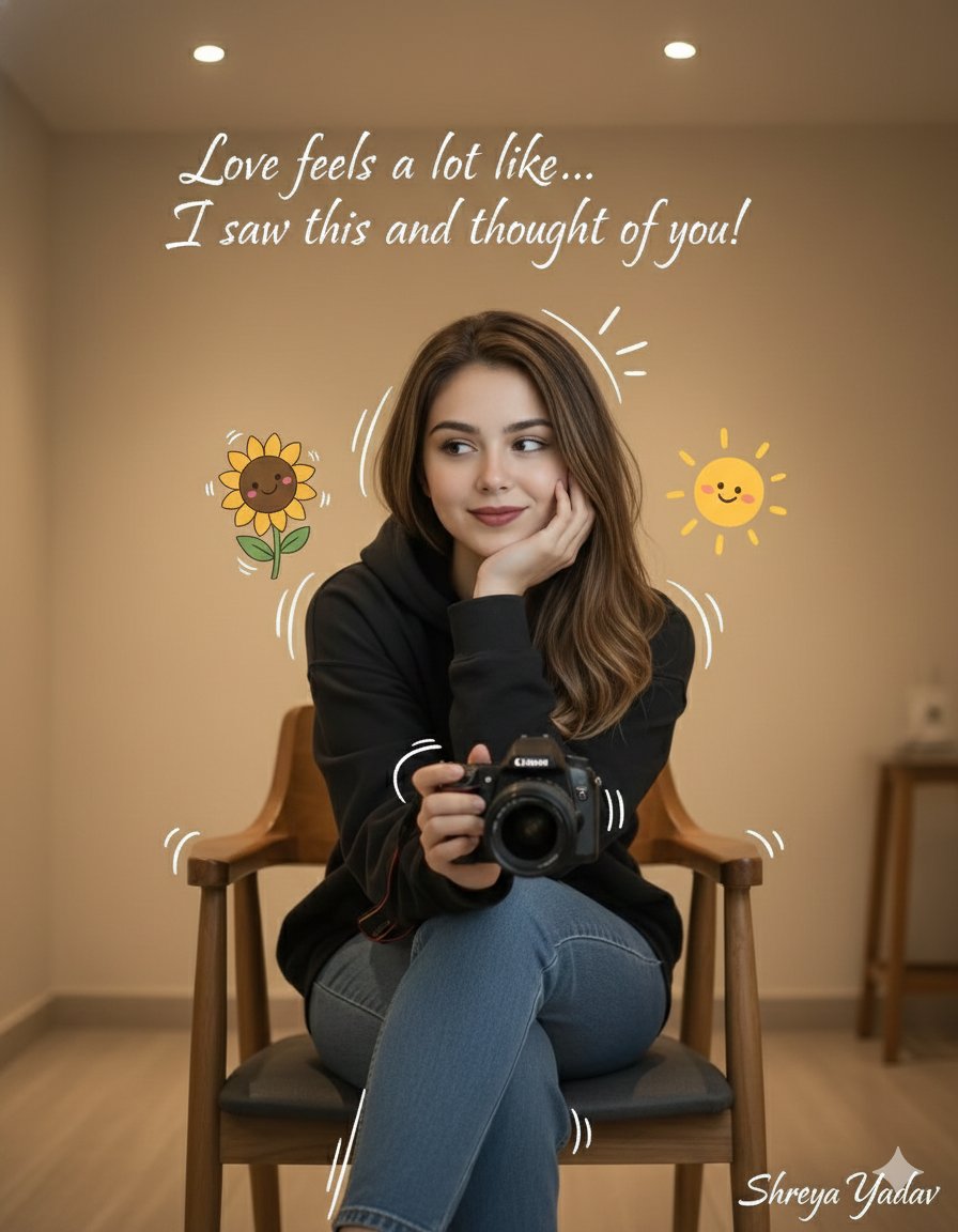 温馨自拍镜中涂鸦☺️