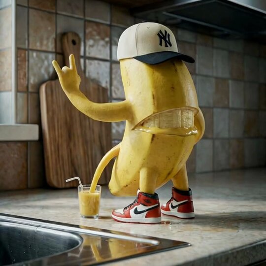 厨房里的幽默橙子角色