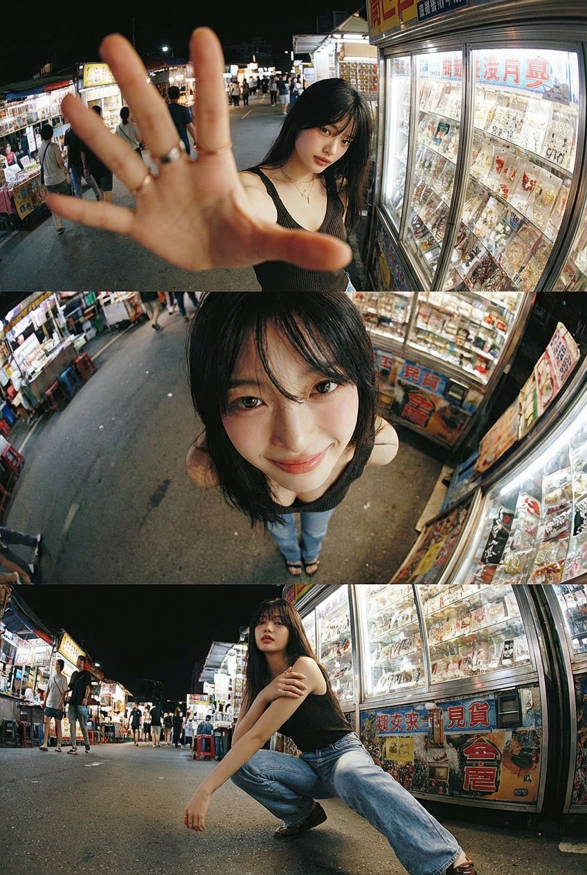 超广角视角与动态姿态的混搭编辑