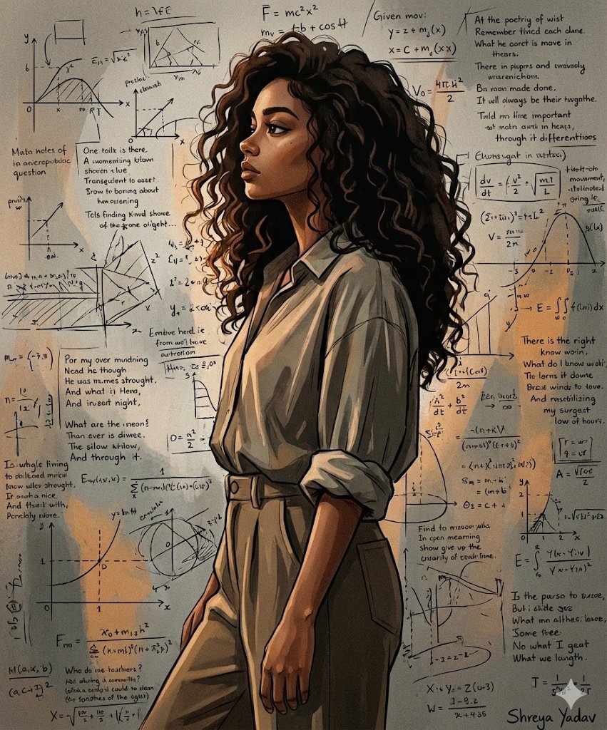 抽象女性全身肖像