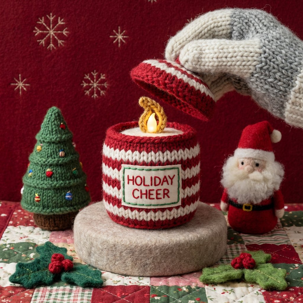 手工羊毛编织的美容宣传