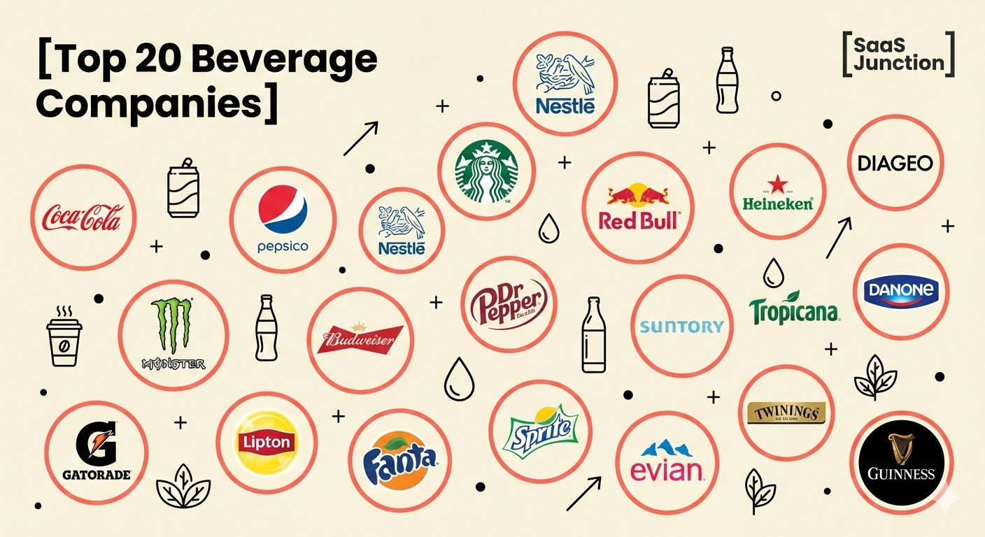 定制信息图：Top 20饮料公司概览