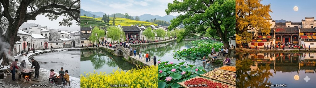 徽州四季田园诗：超现实主义时光流转艺术