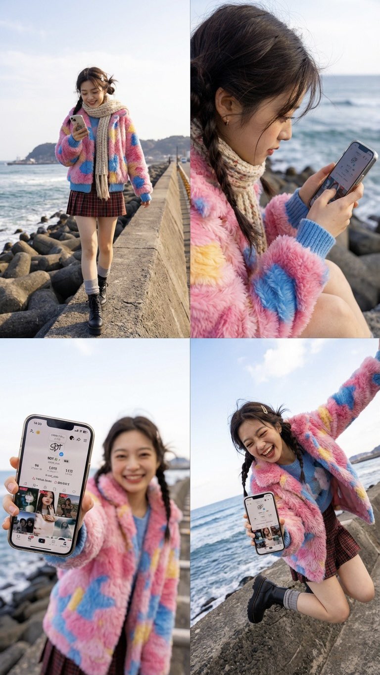 纳米香蕉Pro：2x2网格图像生成