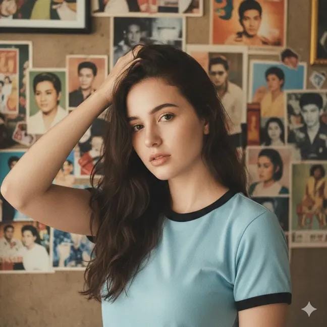 复古风自然美女子