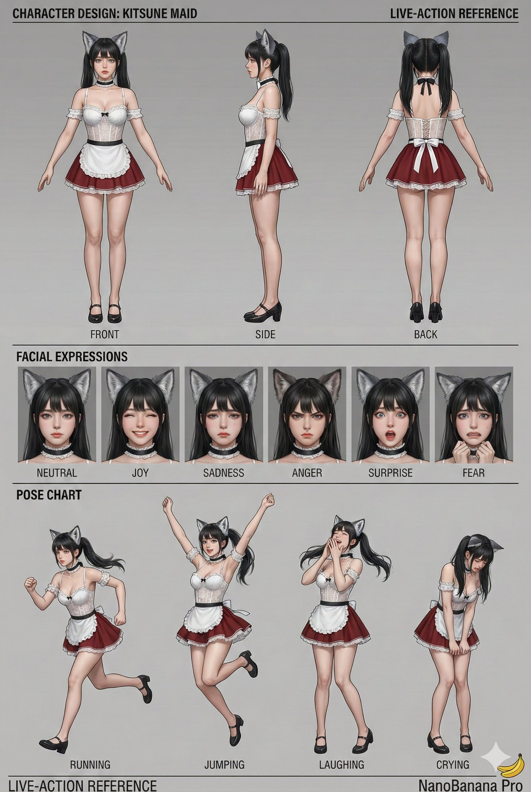 青春亚洲女性K-pop偶像角色设计参考