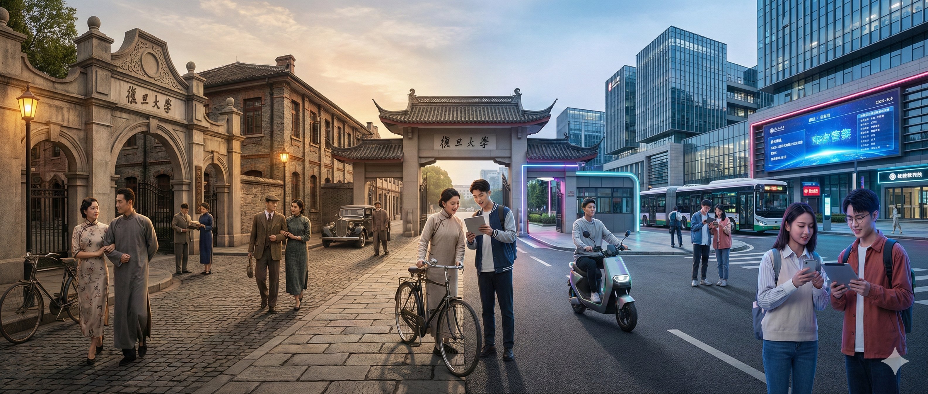 百年校园：时空交汇的复旦大学