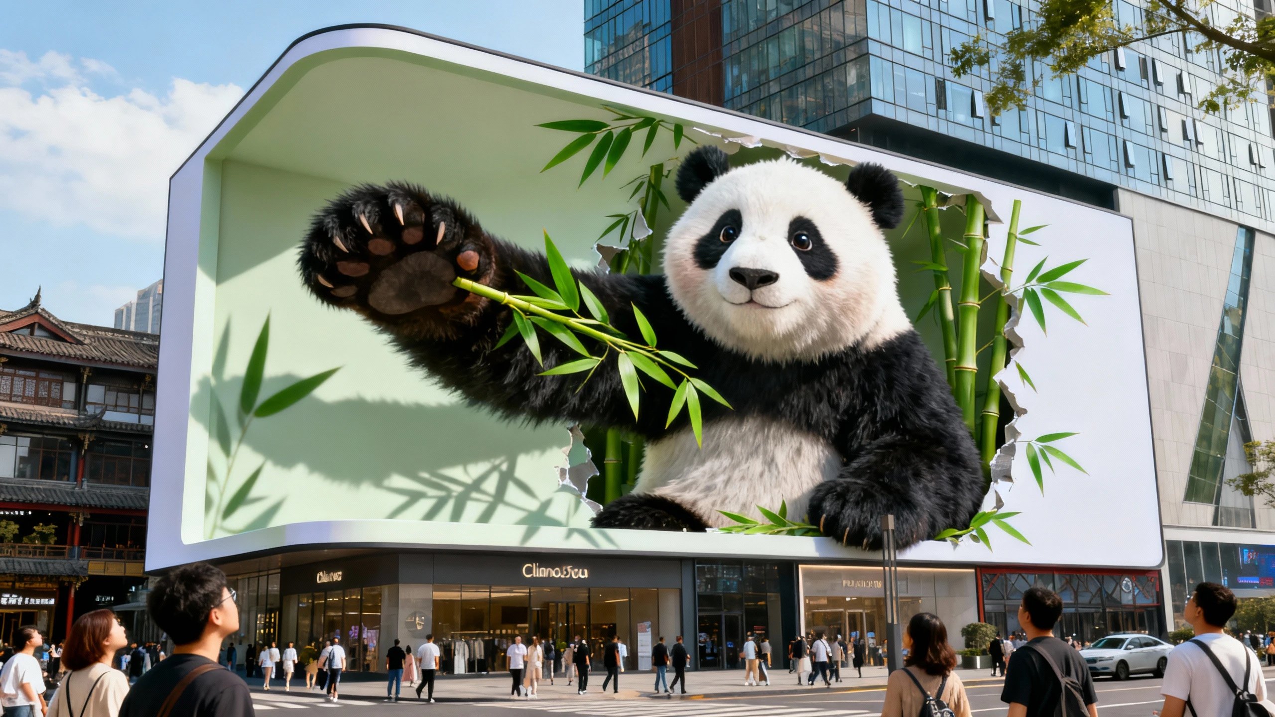 成都太古里裸眼3D：情感治愈与文化传承