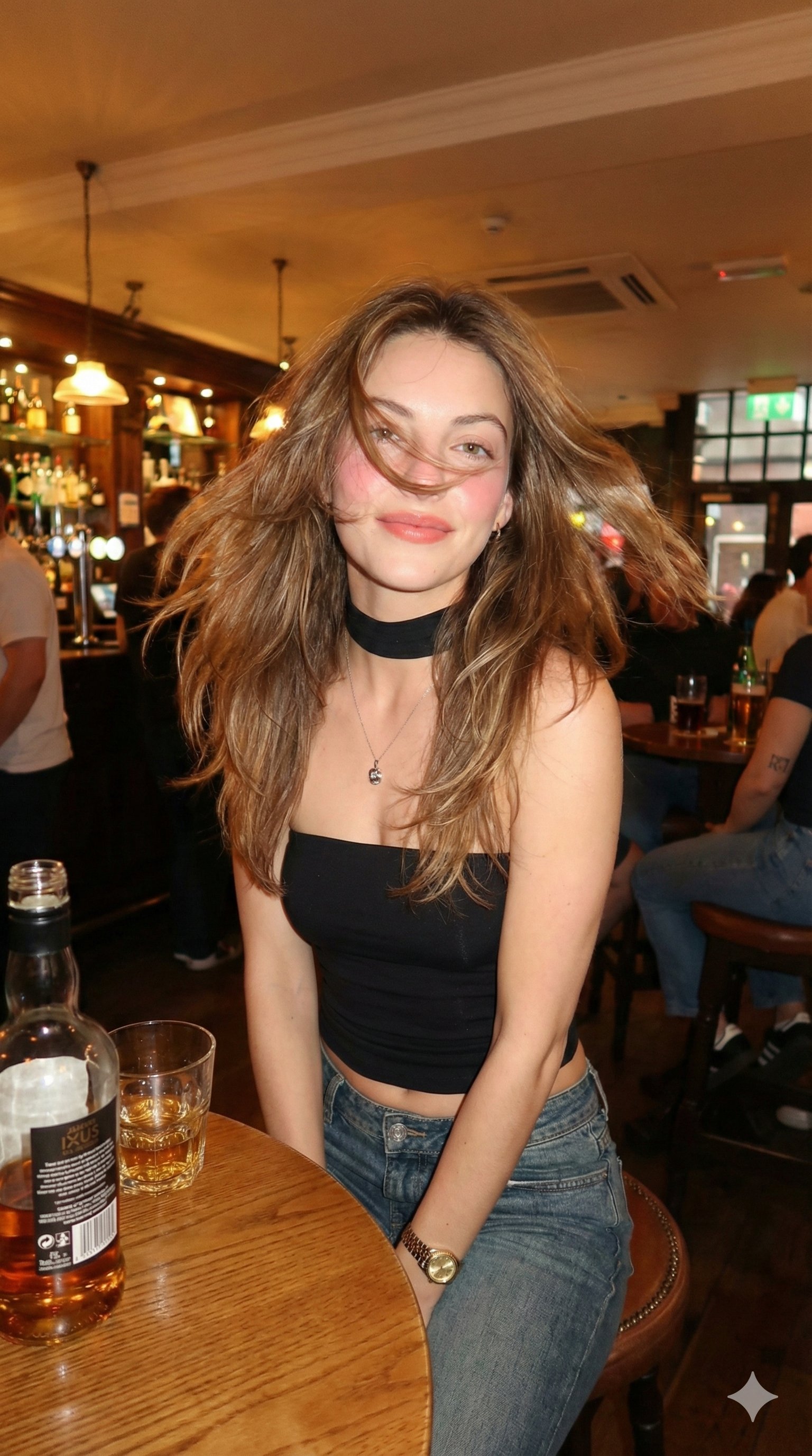 Gemini Nano Banana Pro - 现代酒吧风格人像摄影