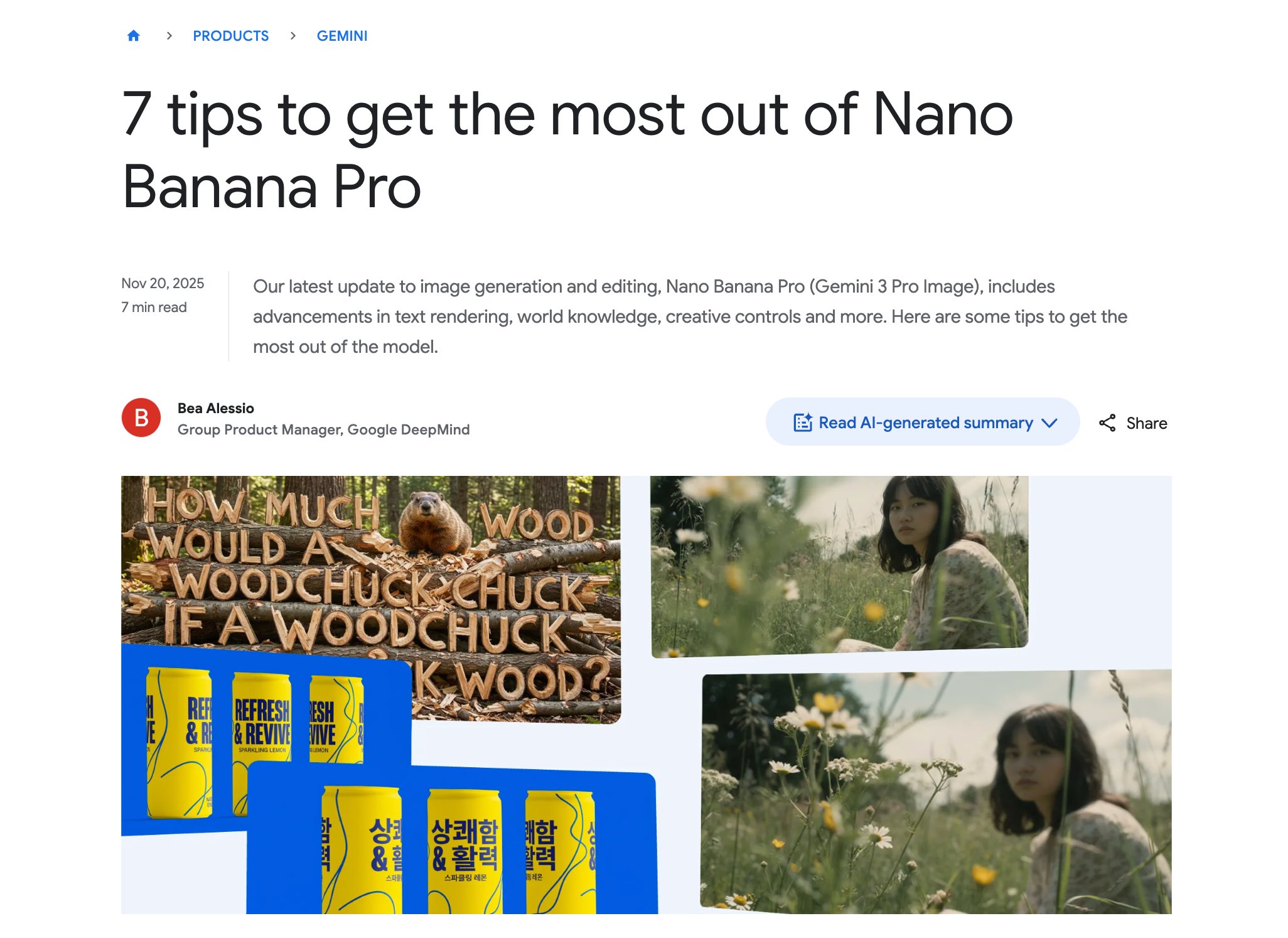 Nano Banana Pro 200% 使用技巧7则