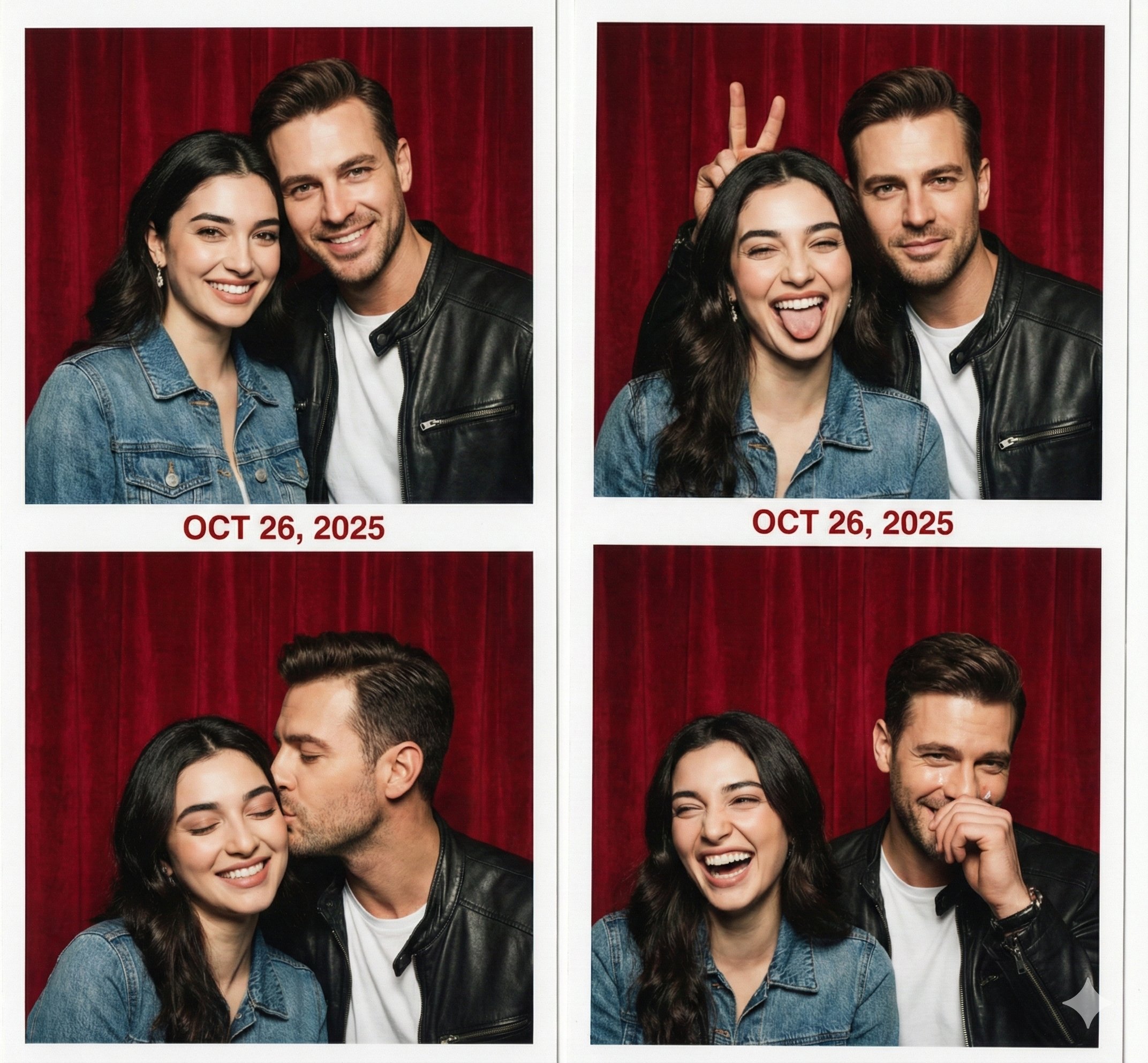 浪漫趣味情侣照