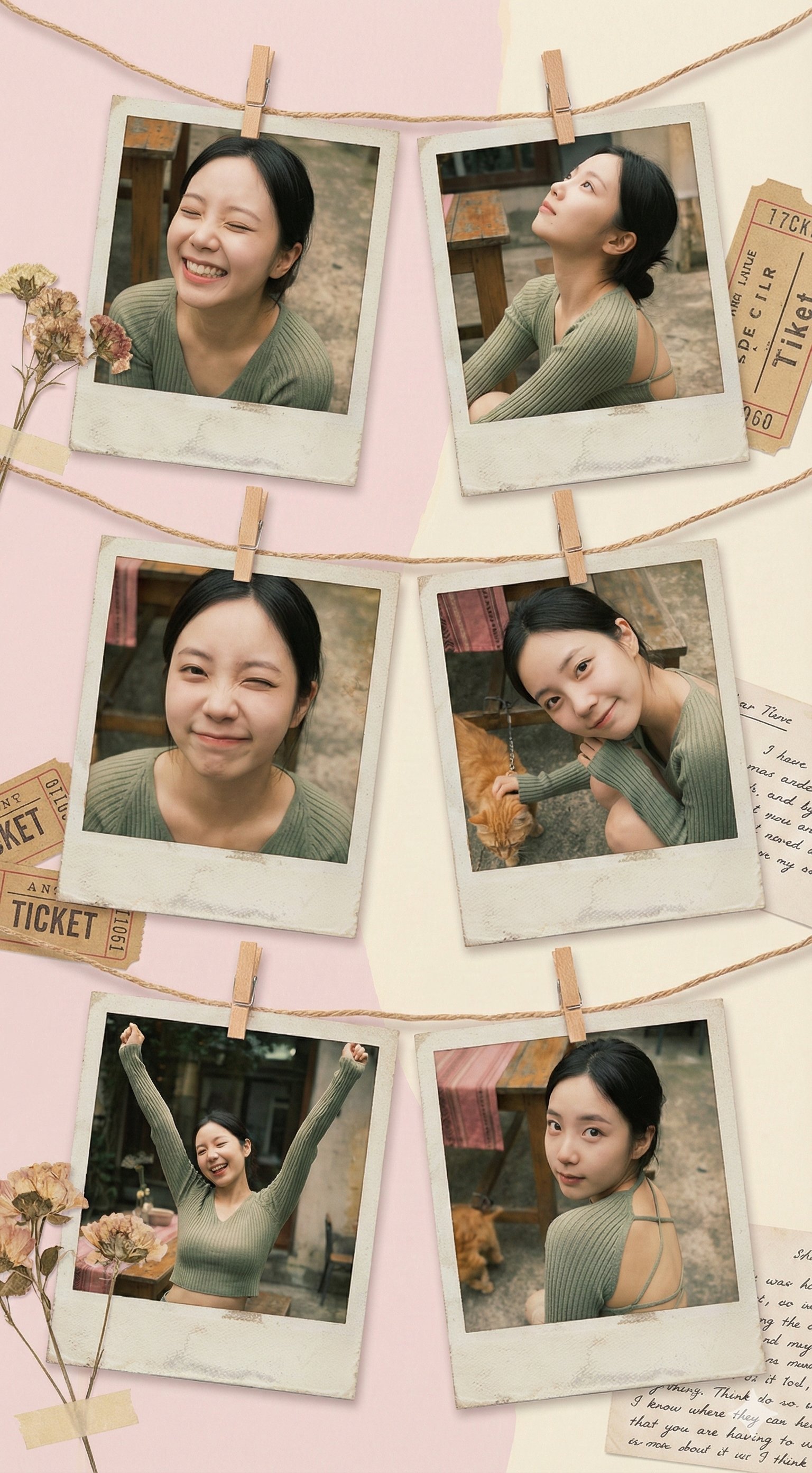 复古宝丽来拼贴画艺术