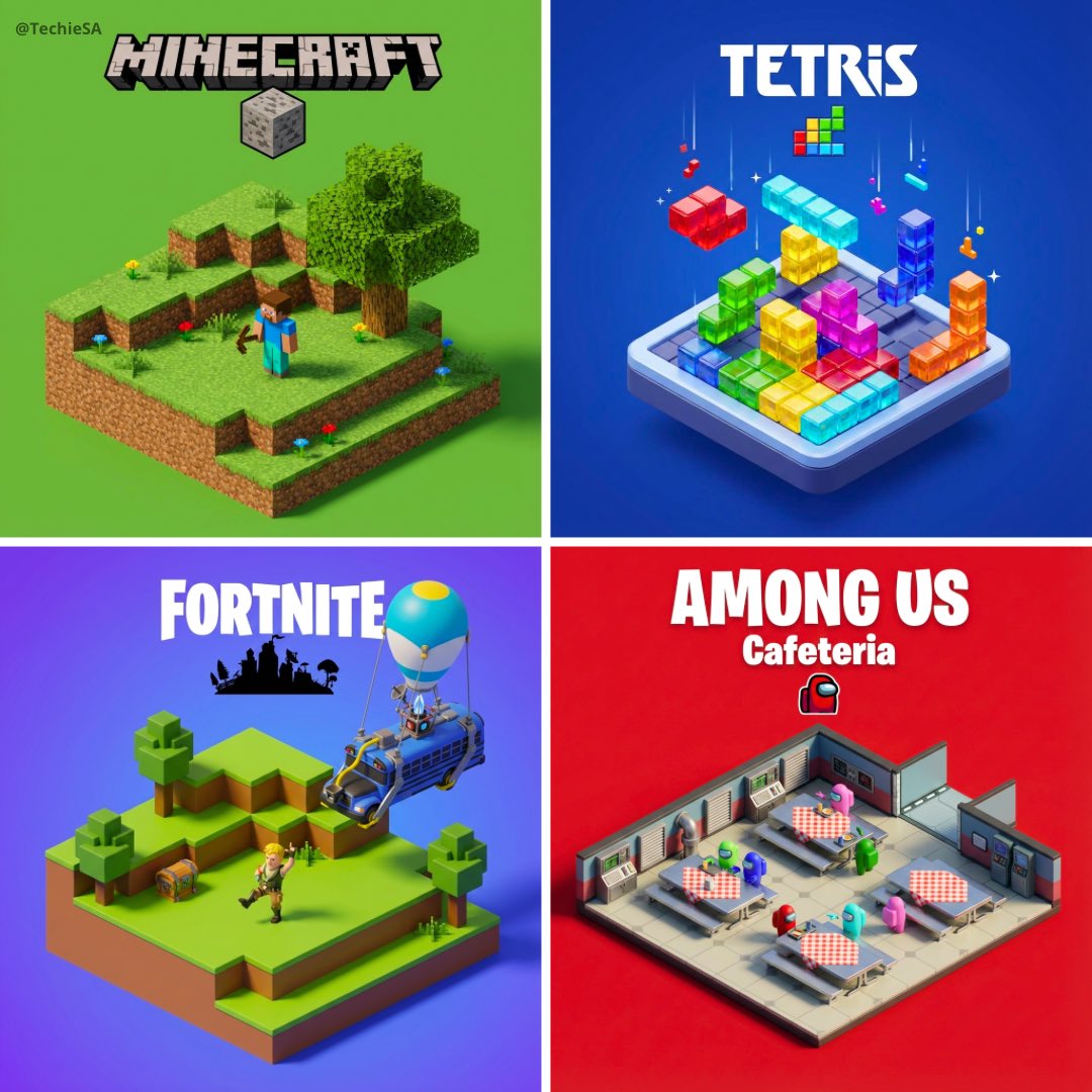 NANO BANANA PRO的3D卡通游戏场景