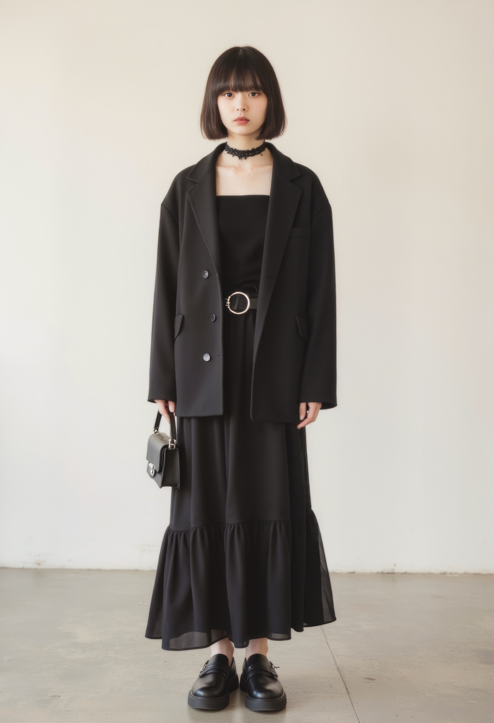 全黑风格：街头与优雅的融合