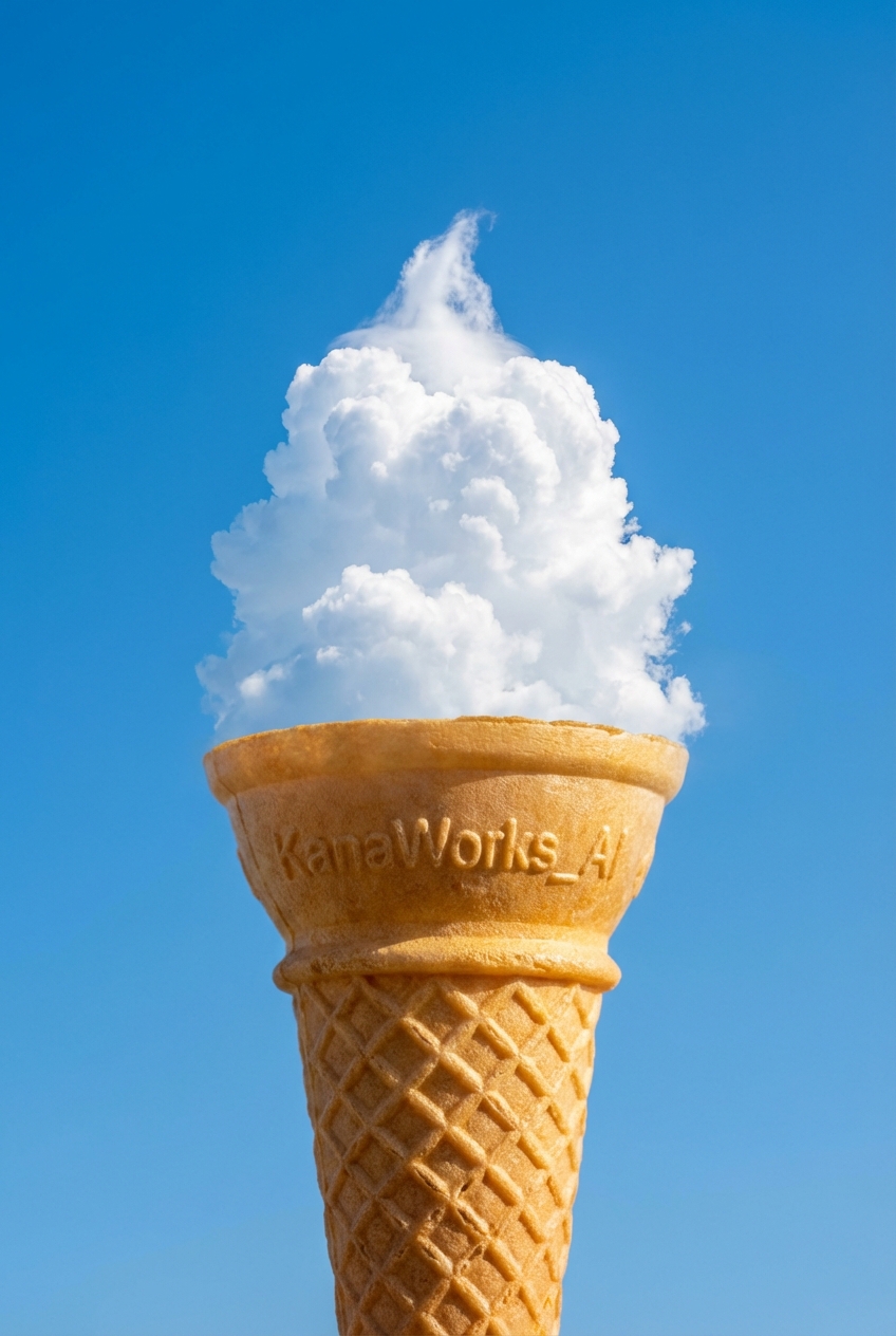 云朵冰淇淋 - 纳米香蕉专业版 - 强制视角摄影