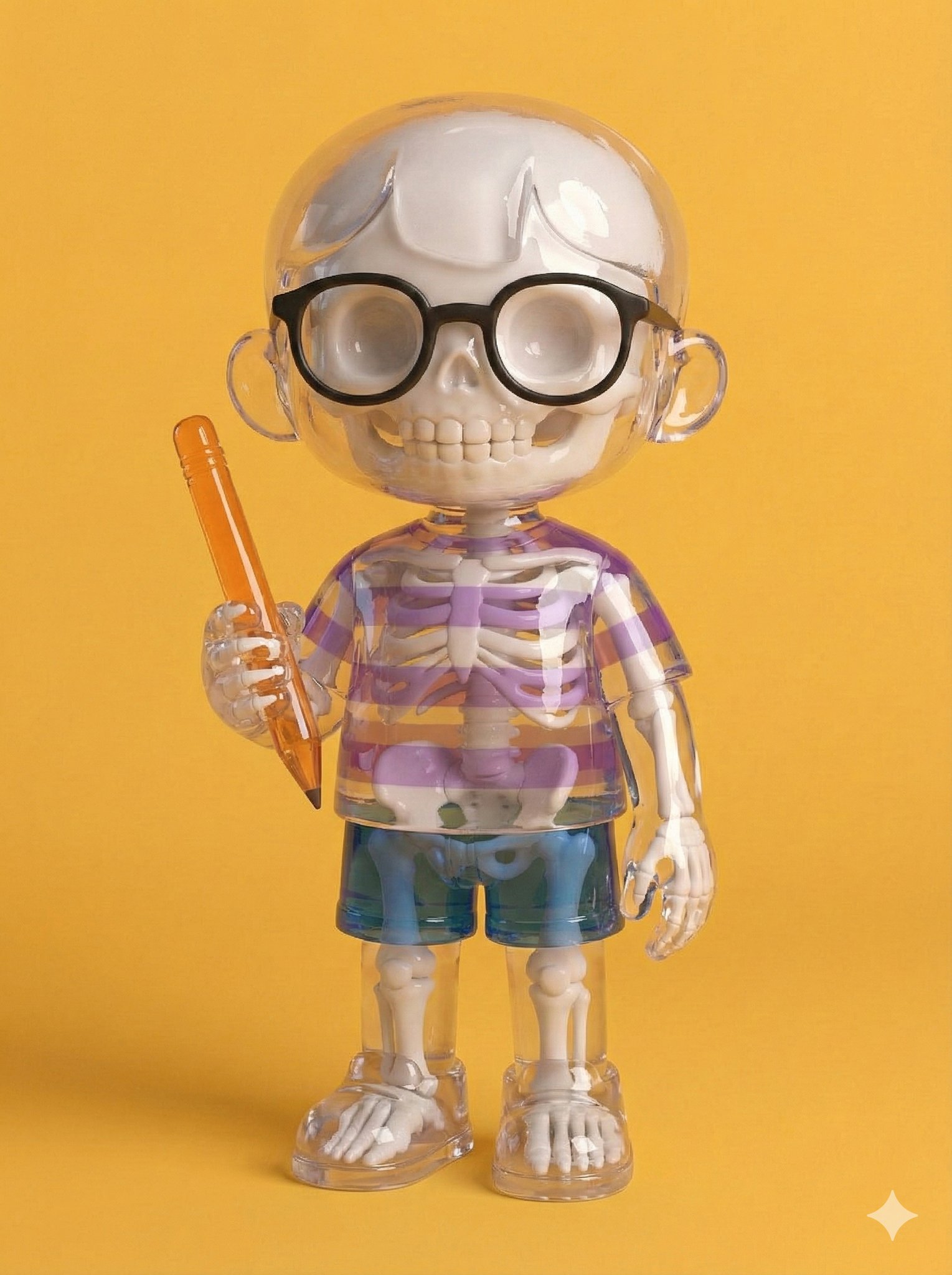 使用Nano Banana Pro制作透明果冻玩具模型