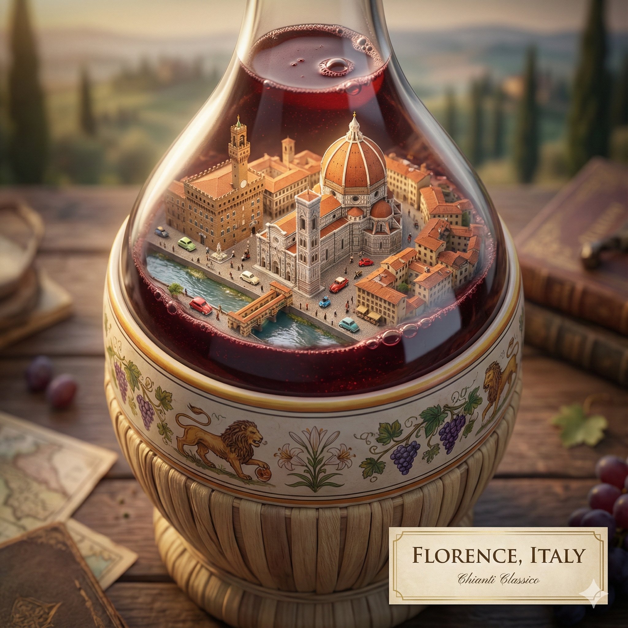 城市地标饮品上的创意呈现