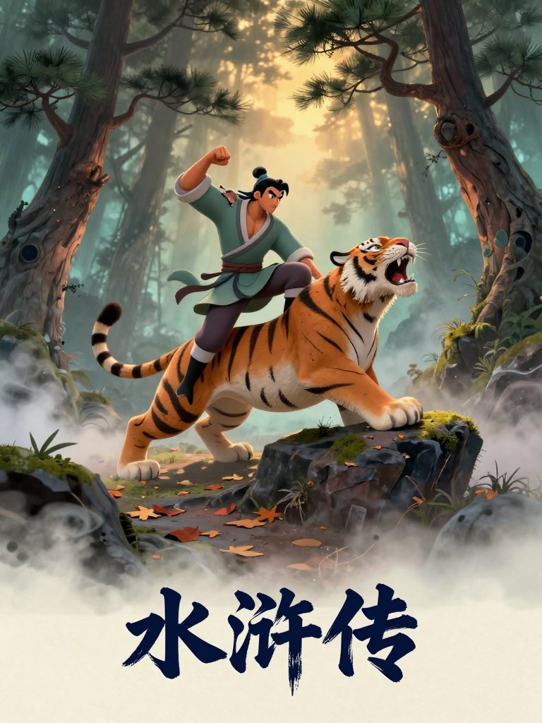 《四大名著》经典场景生成，Z-Image-Turbo效果惊艳