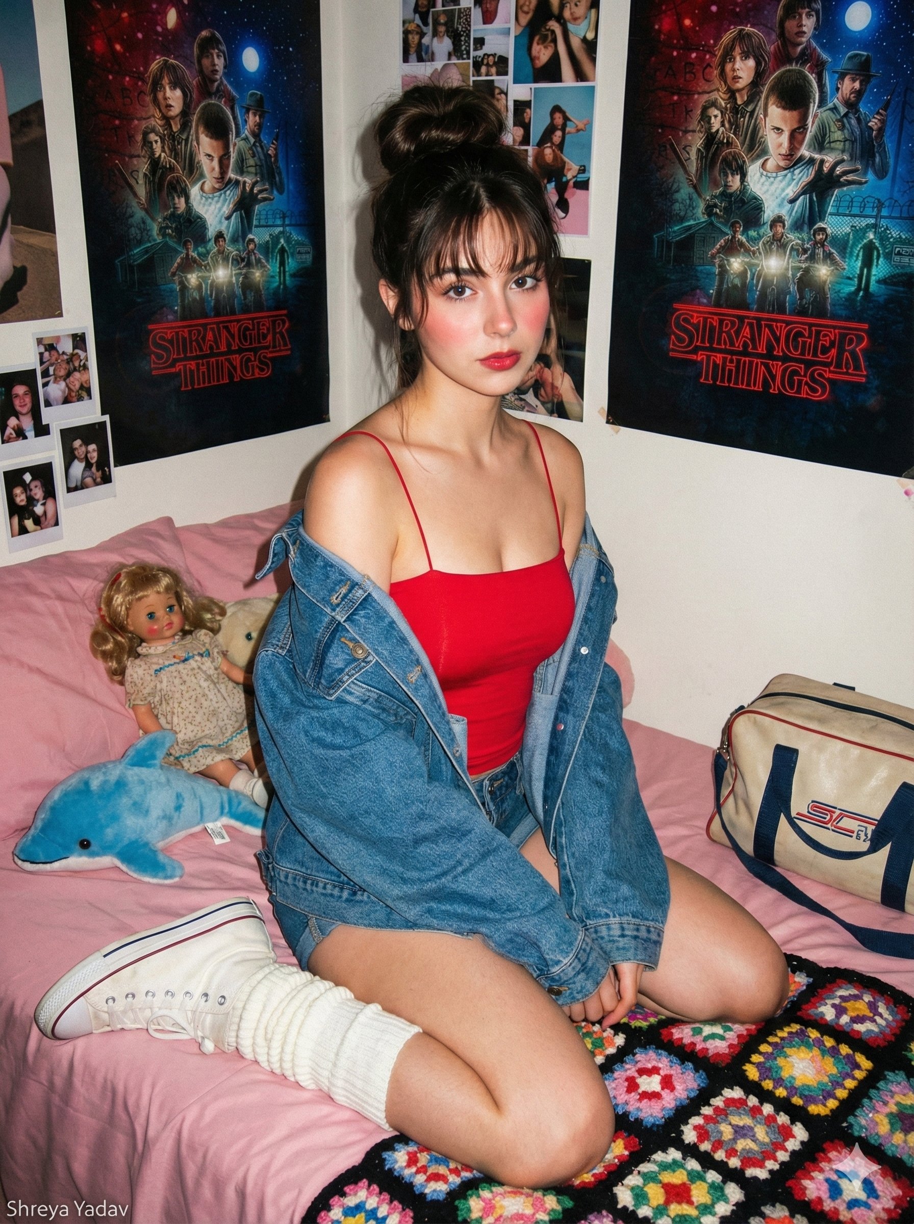 90年代复古卧室快照