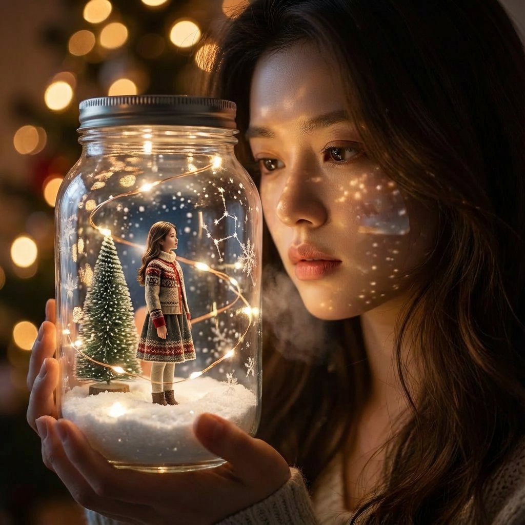 时空对话的圣诞肖像