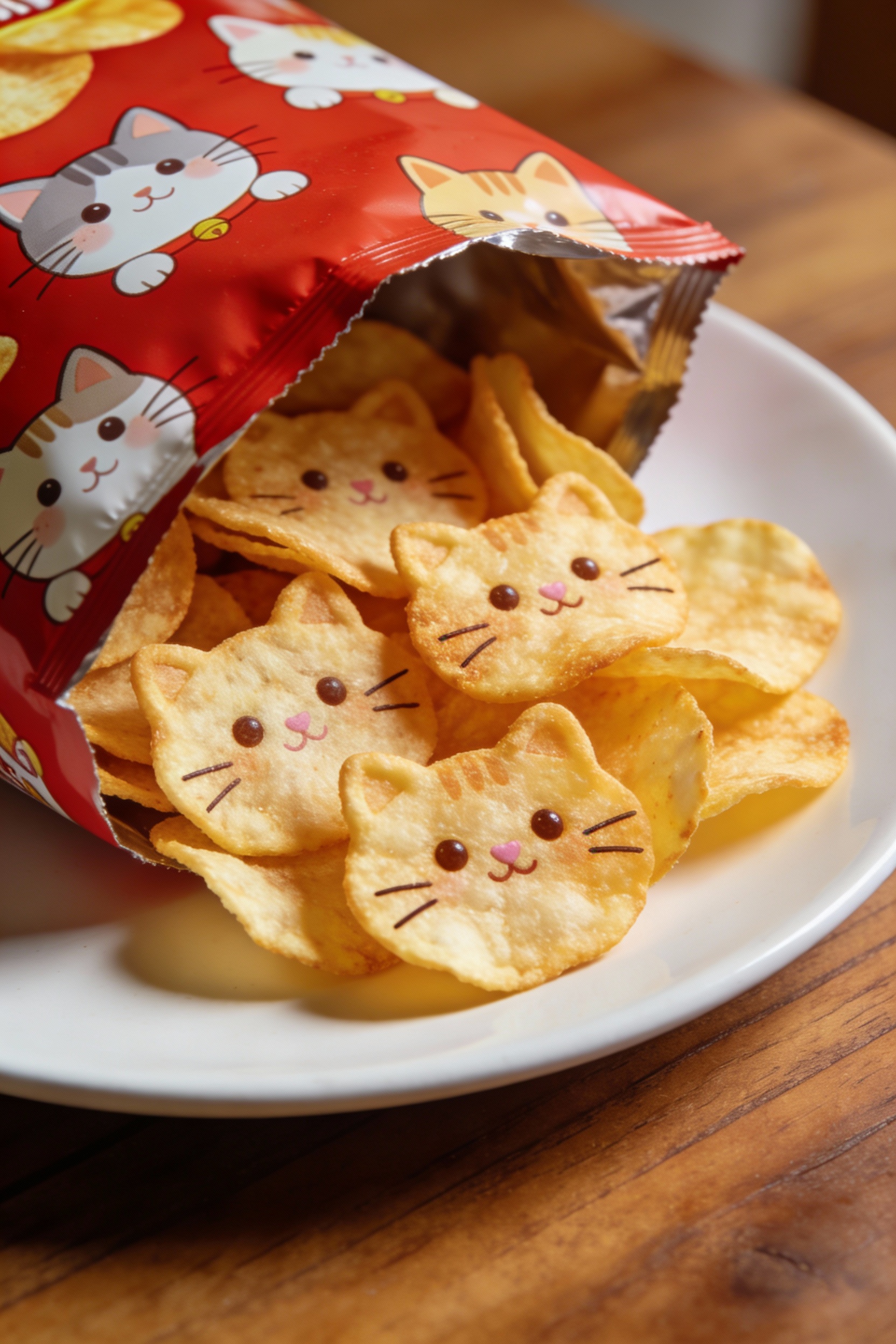 猫咪形状薯片袋