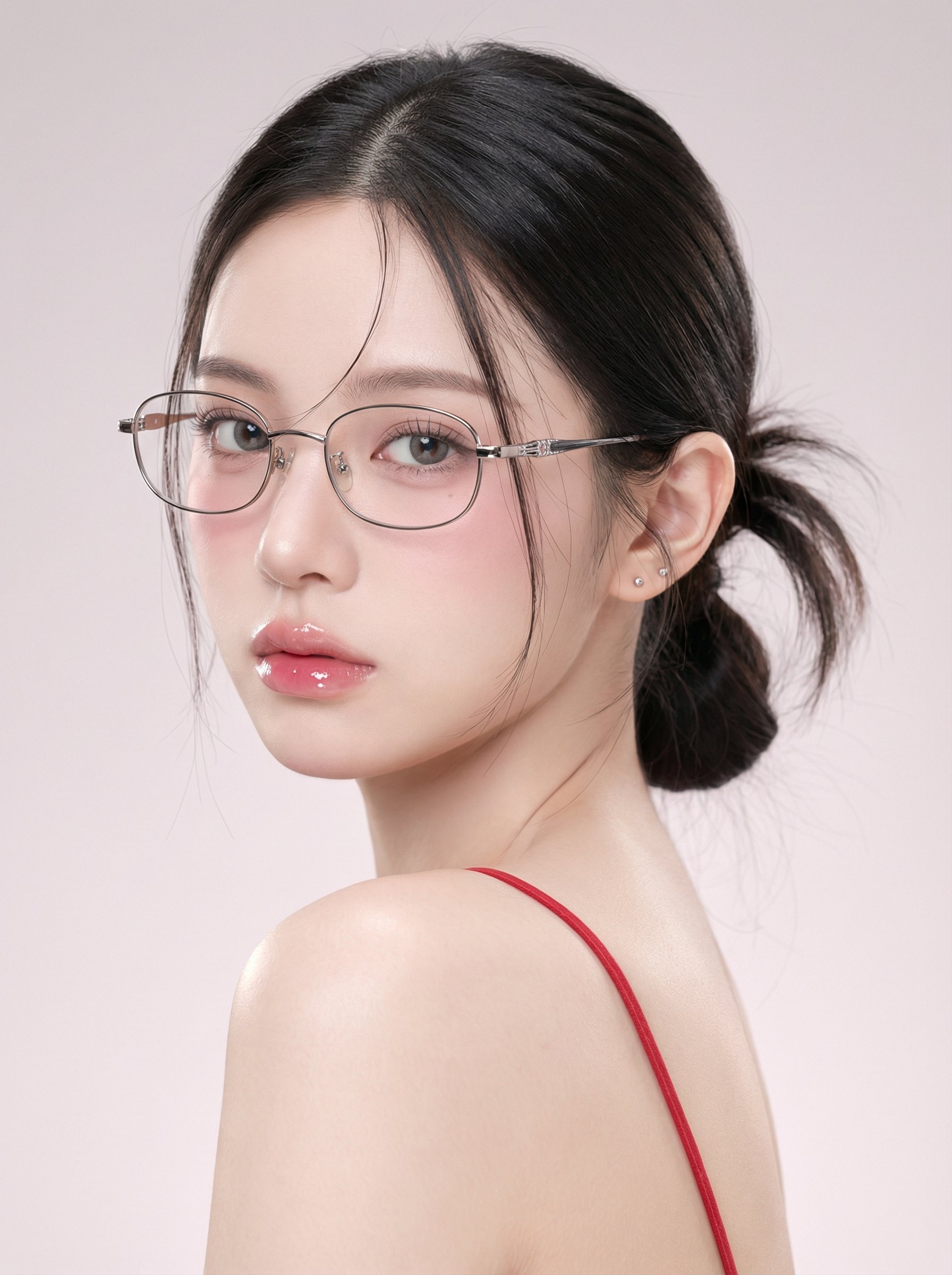 年轻女性单人半身近景肖像