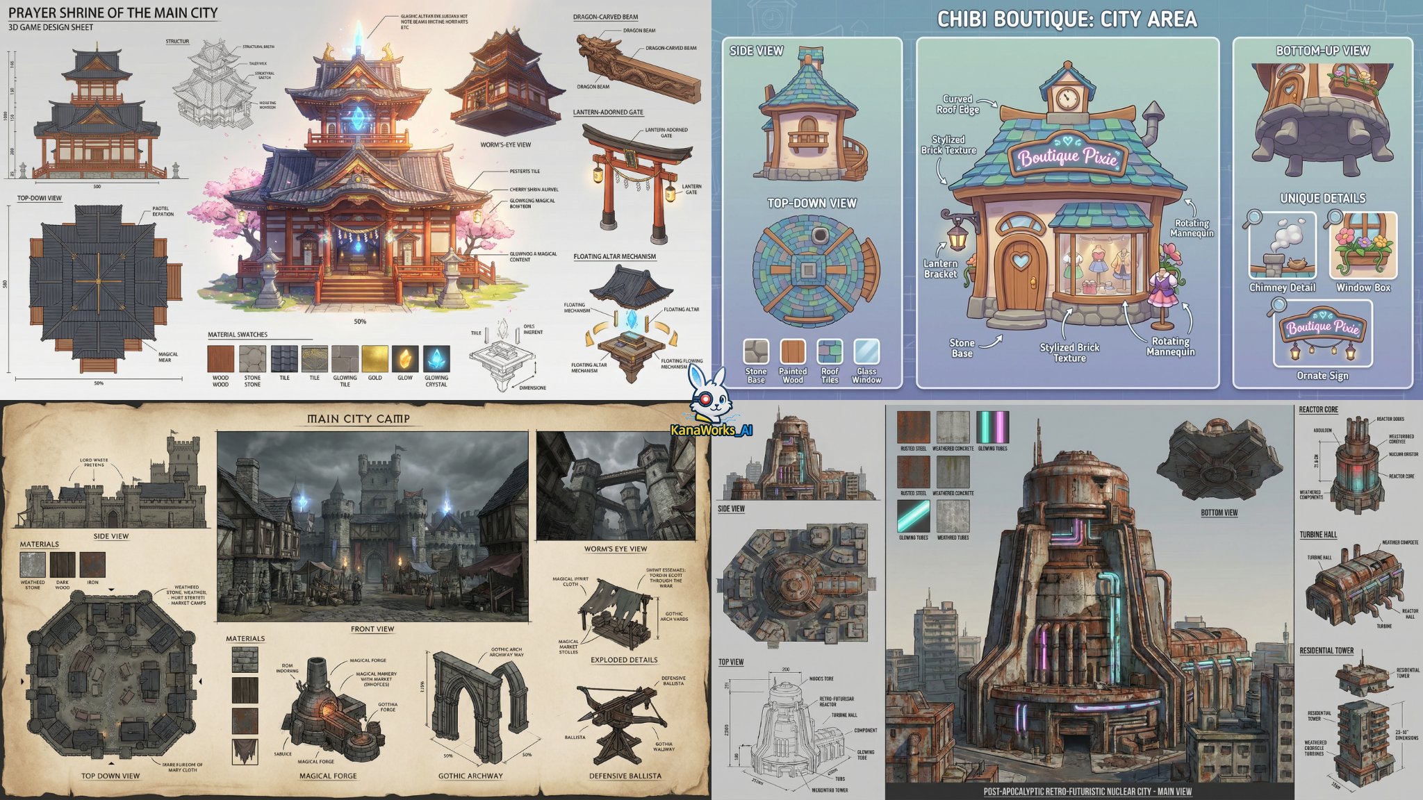 借助AI游戏开发成本与周期减少概念艺术&ndash; 纳米香蕉专业版 &ndash; 提示分享54