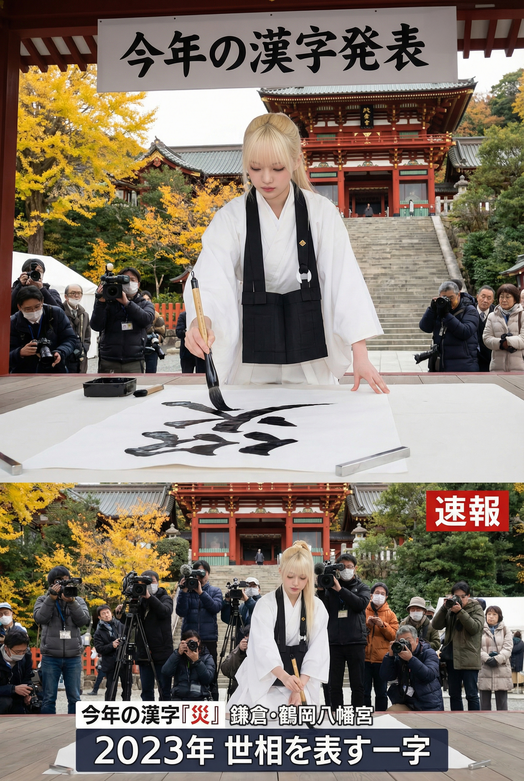 今年の漢字発表画像