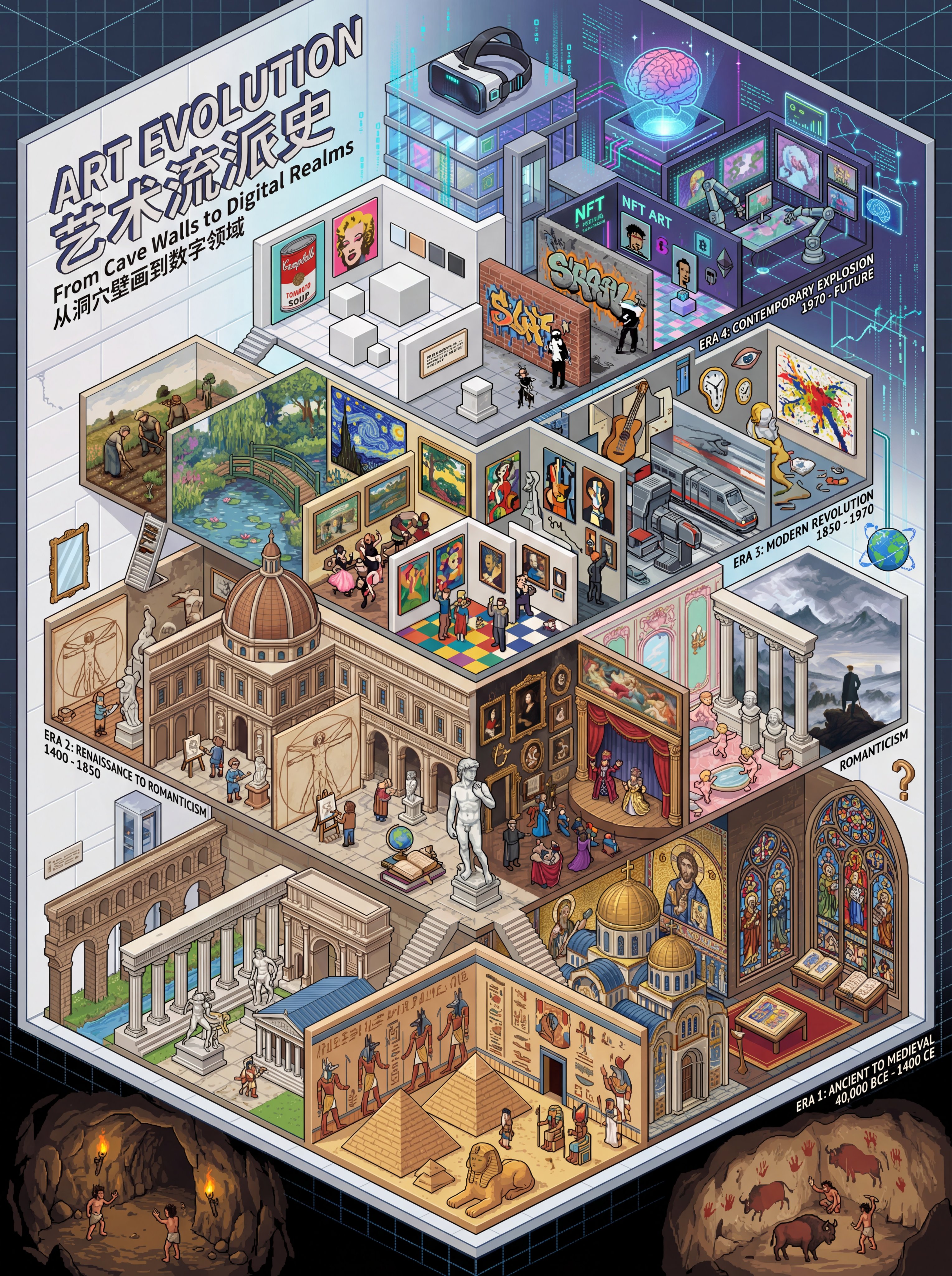 艺术流派发展史像素画