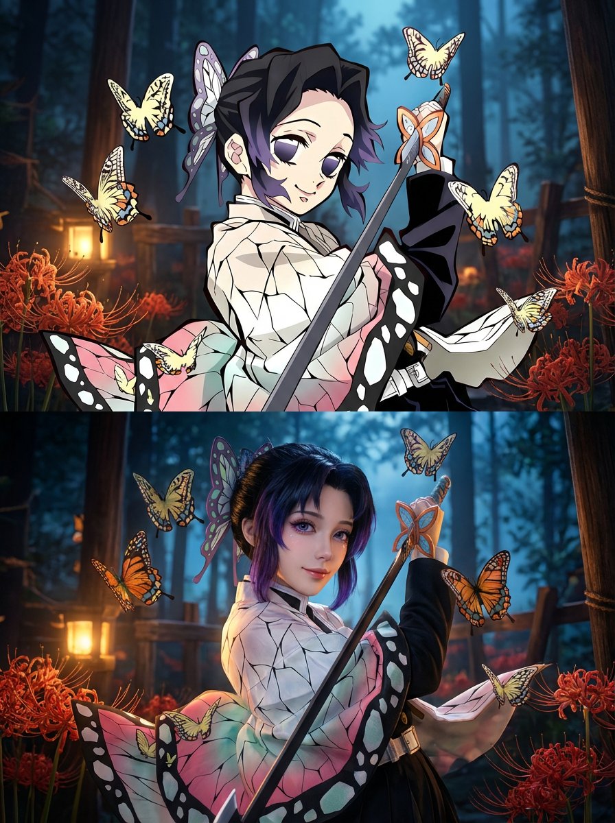 蝴蝶忍超写实转化图