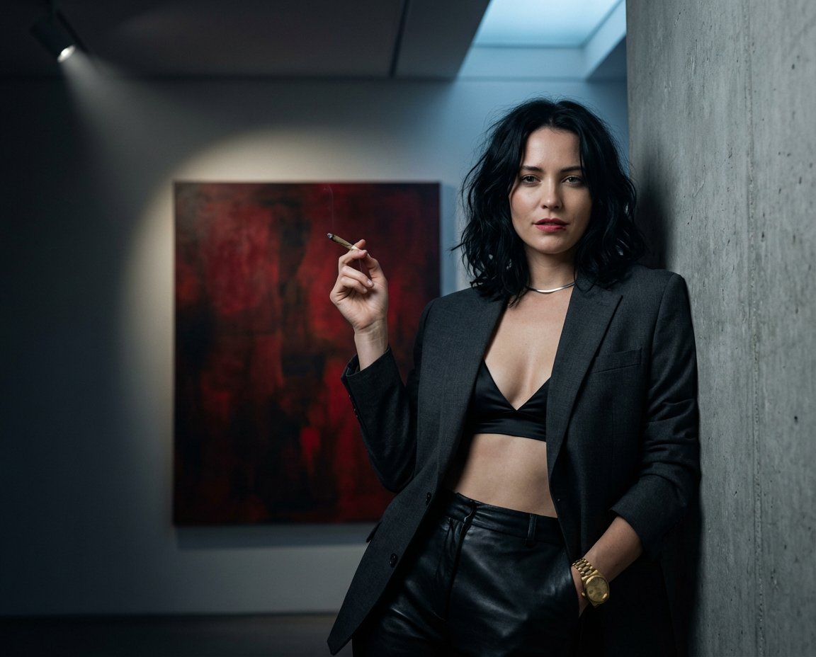 康普顿艺术画廊午夜交易后的艺术经销商