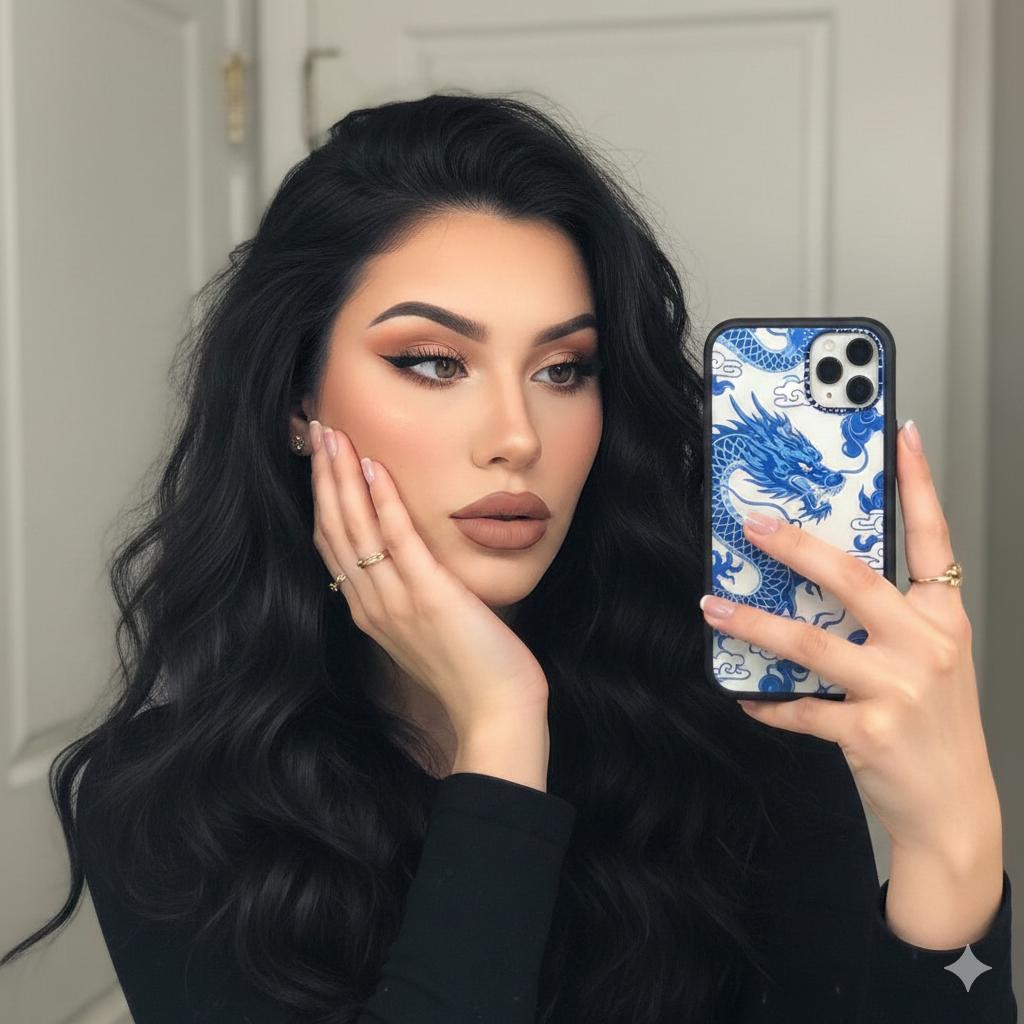 Google Gemini Nano Banana pro 3.0和Meta AI的年轻女性自拍