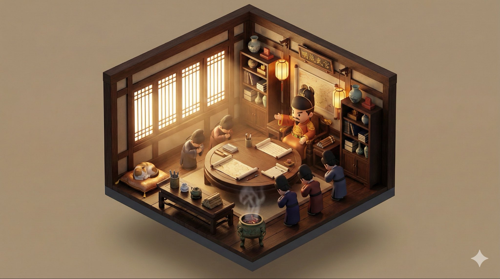 极具细节和叙事感的3D等距微缩模型图