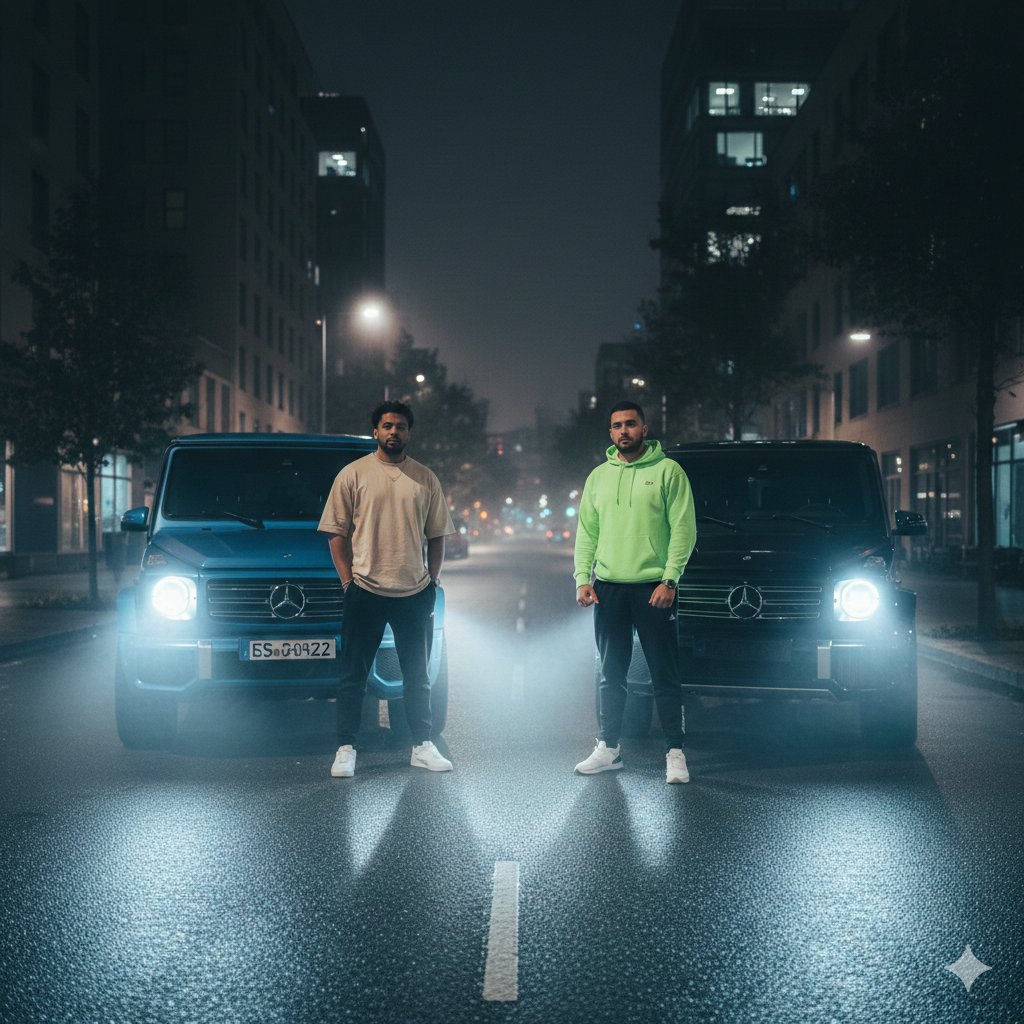 Gemini Nano banana Pro - 夜间城市街头肖像