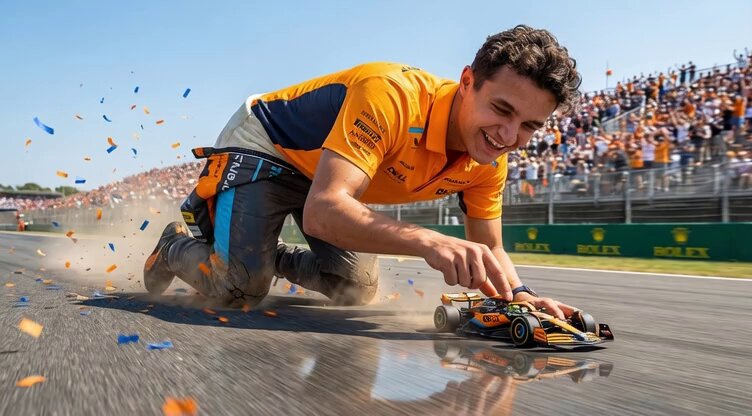 巨型兰多&middot;诺里斯成就童年梦想，成为一级方程式赛车冠军