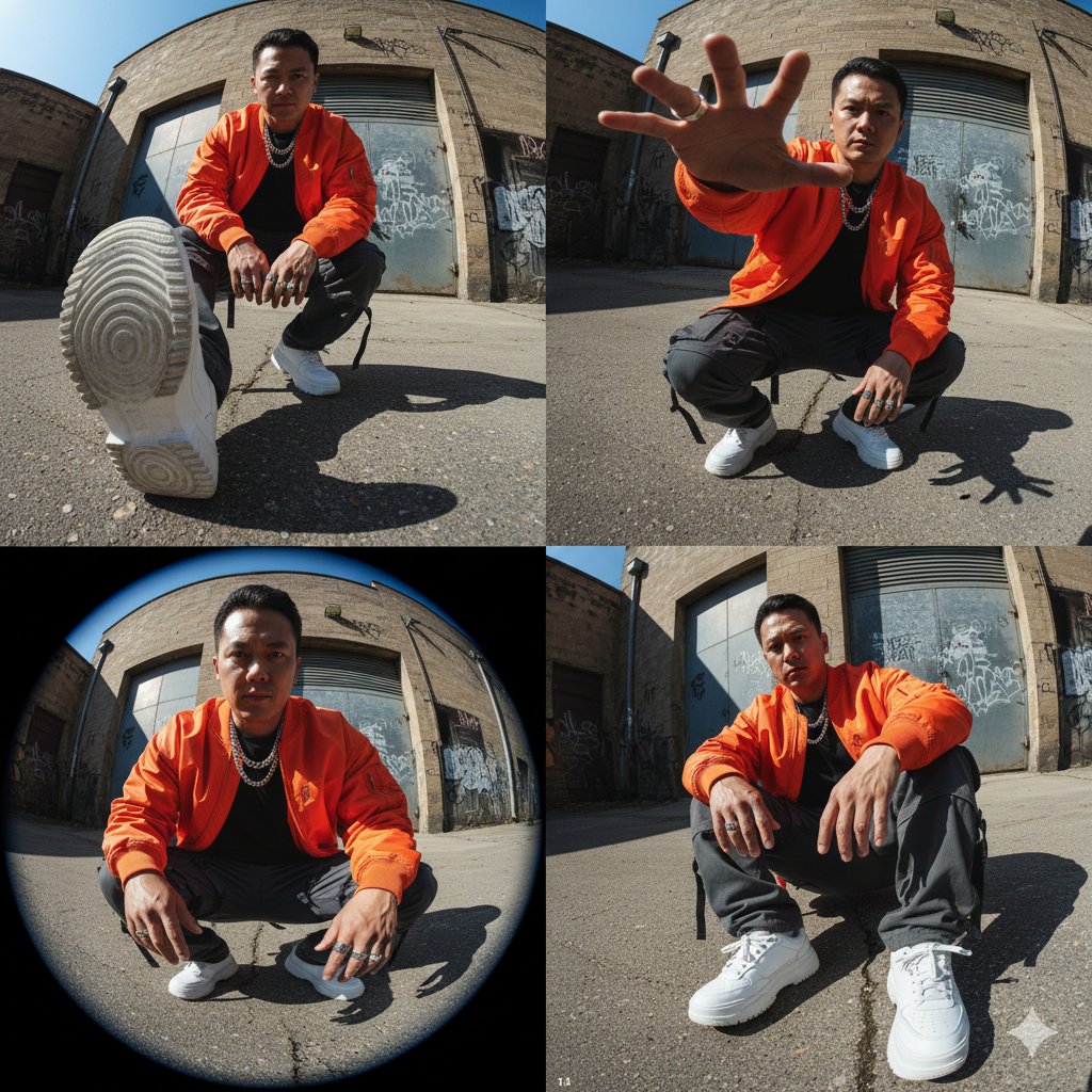 Gemini Nano Banana 3 - 高时尚街头服装编辑