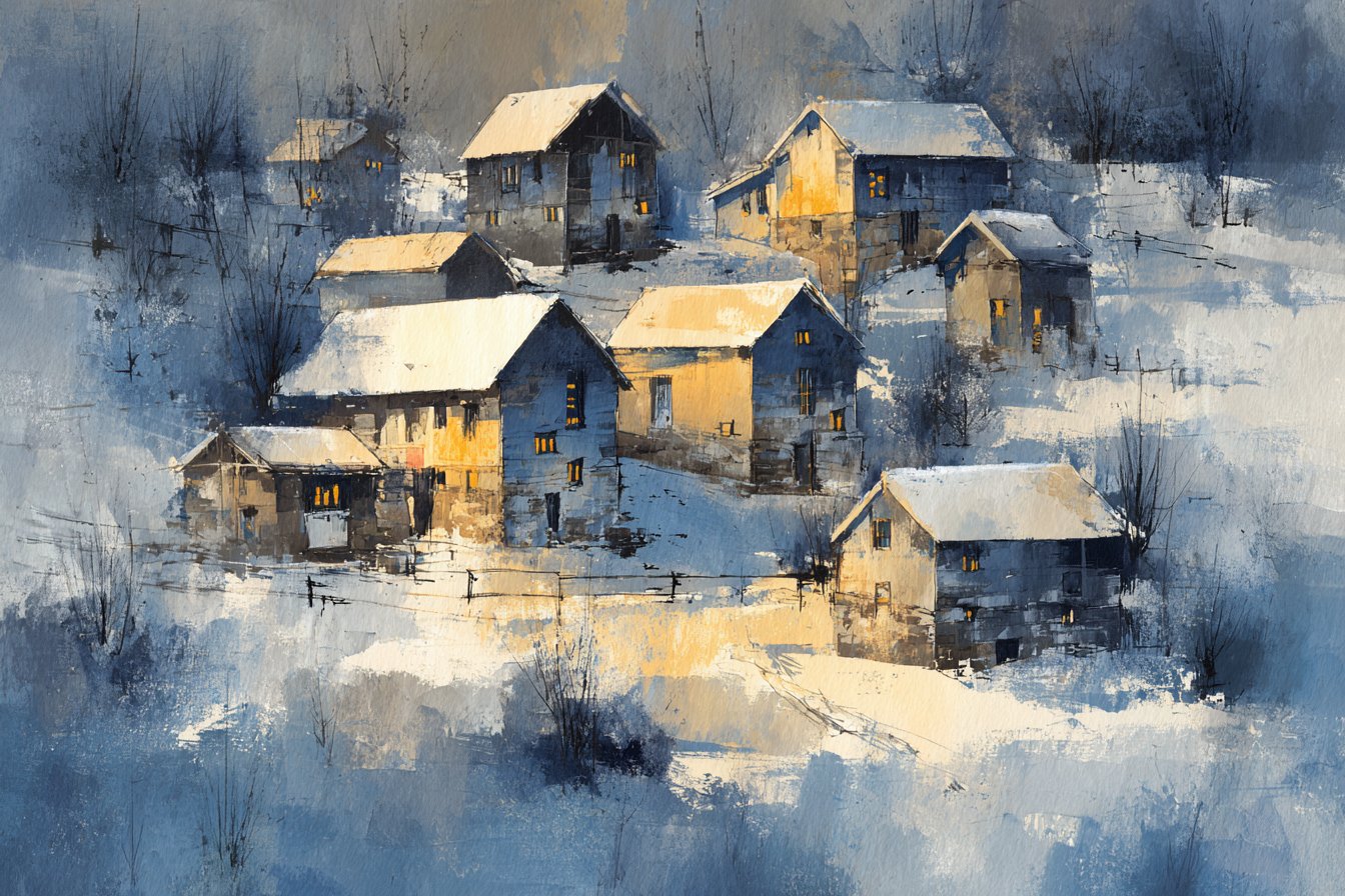 印象派水彩风景