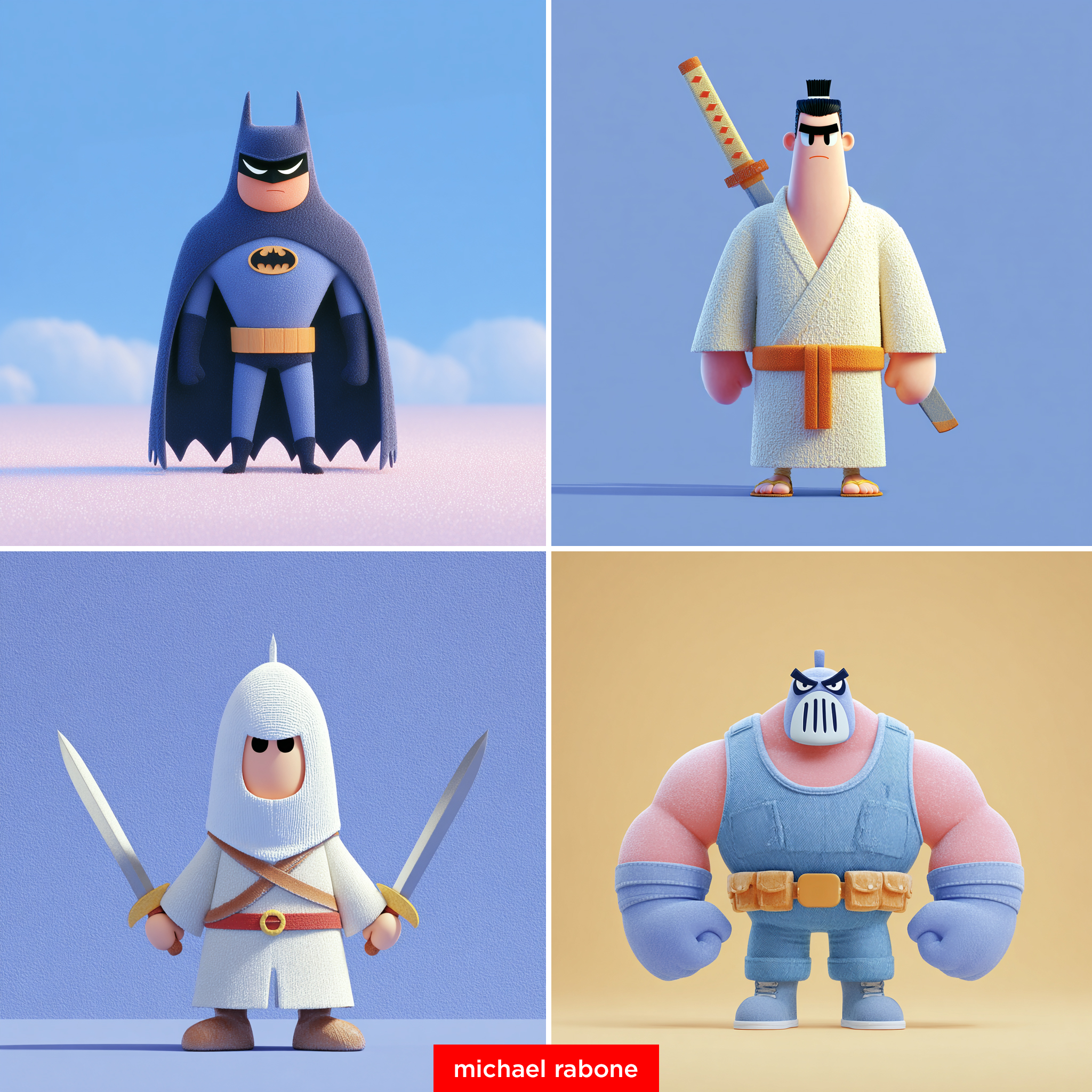 新风格 - 可爱3D角色软玩具