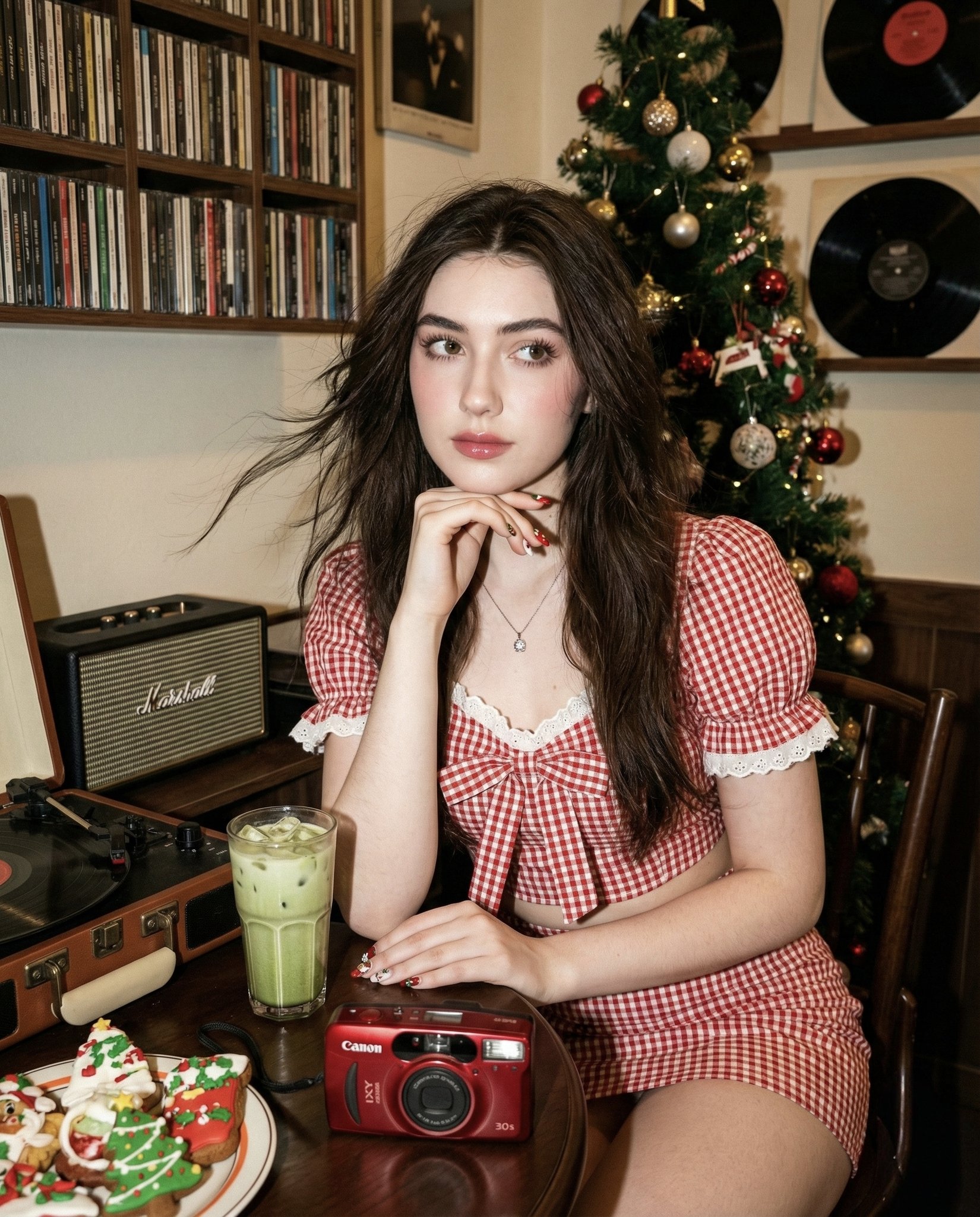 复古风格亚洲女性肖像