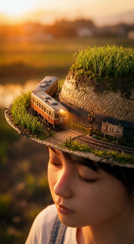 麦わら帽子 &times; 夏の原風景