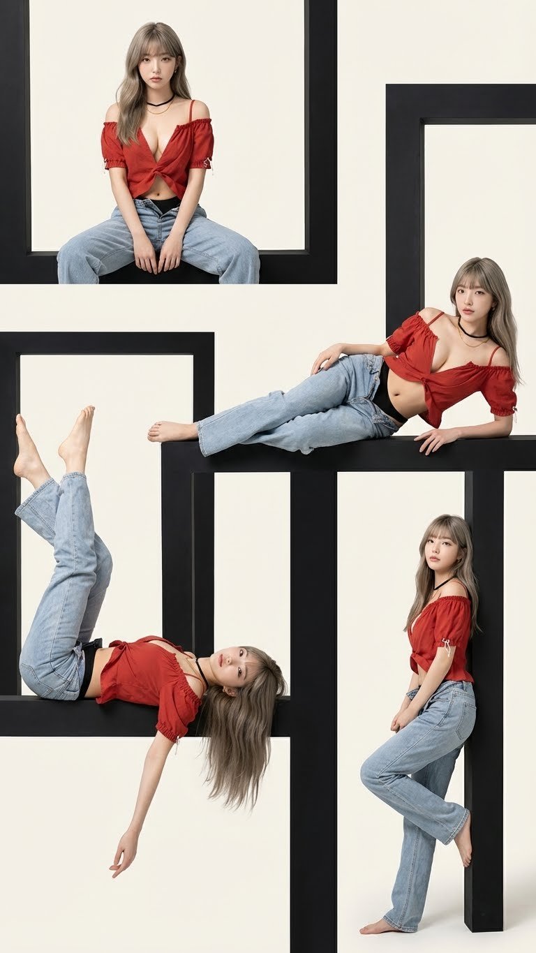 框架中的AI女孩